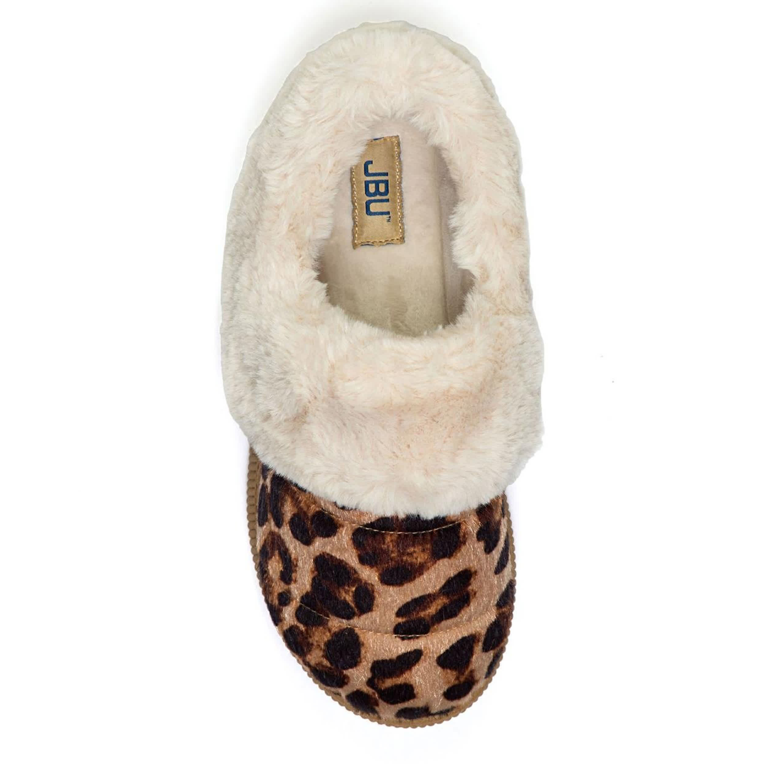 JBU-WOMENS BAYLOR SLIPPER-LEOPARD & 