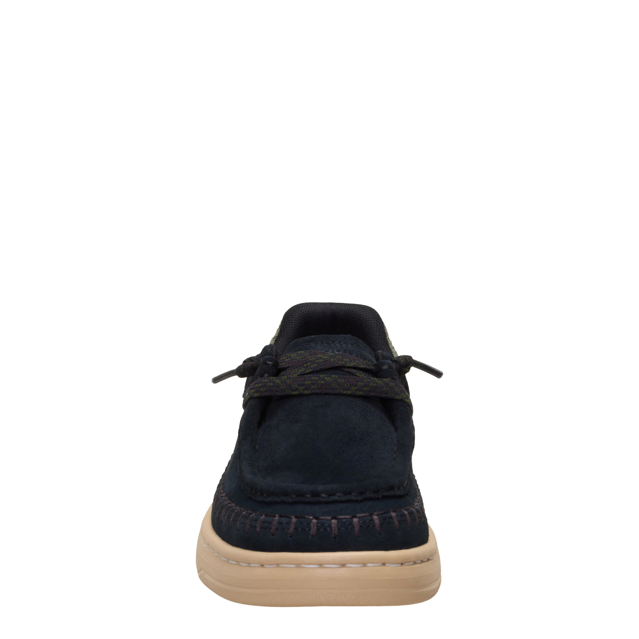 HEYDUDE-WOMENS HARPER MOC CRAFTED SLIP ON SNEAEKR-BLACK & 