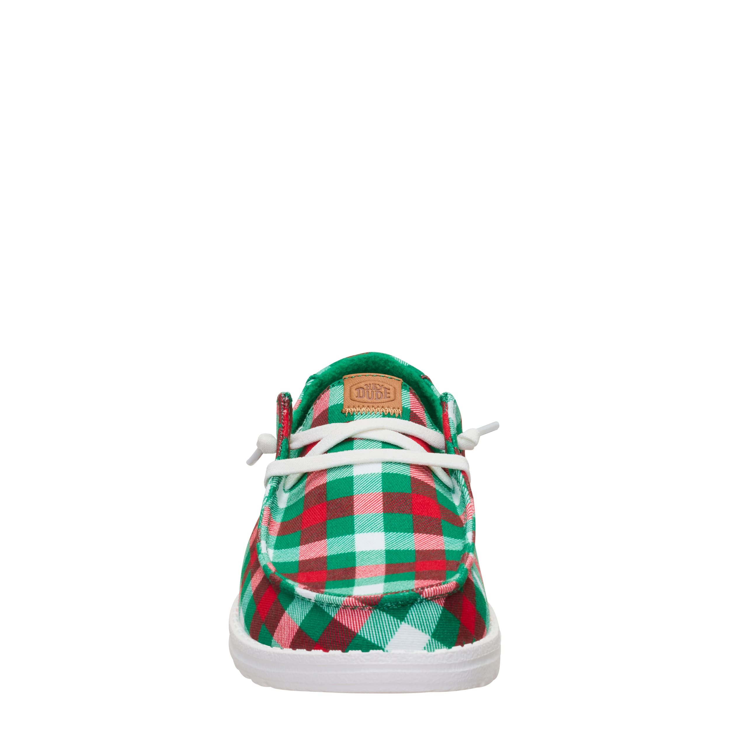 HEYDUDE-WOMENS WENDY BUFFALO SLIP ON SNEAKER-RED & 
