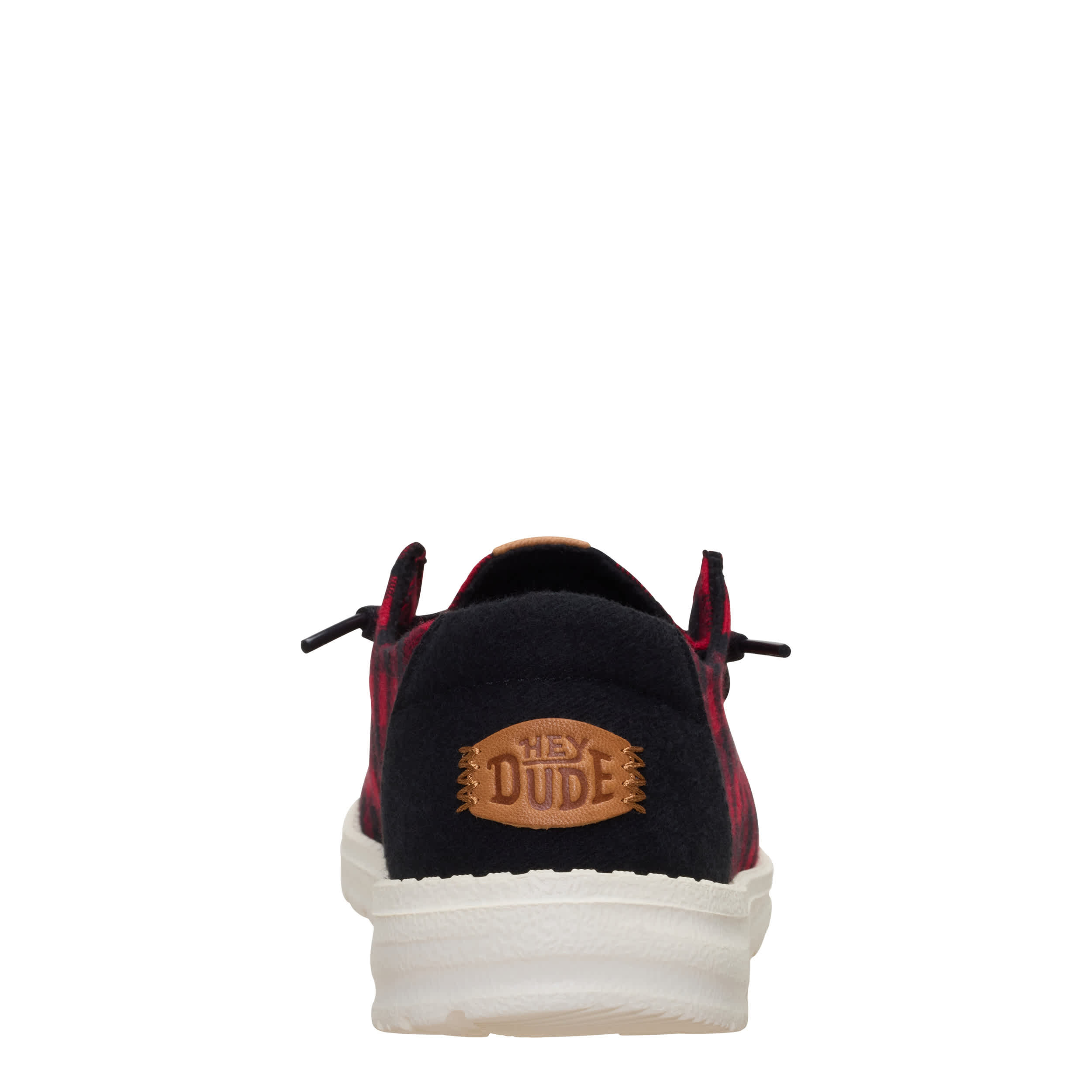 HEYDUDE-WOMENS WENDY BUFFALO SLIP ON SNEAKER-RED & 