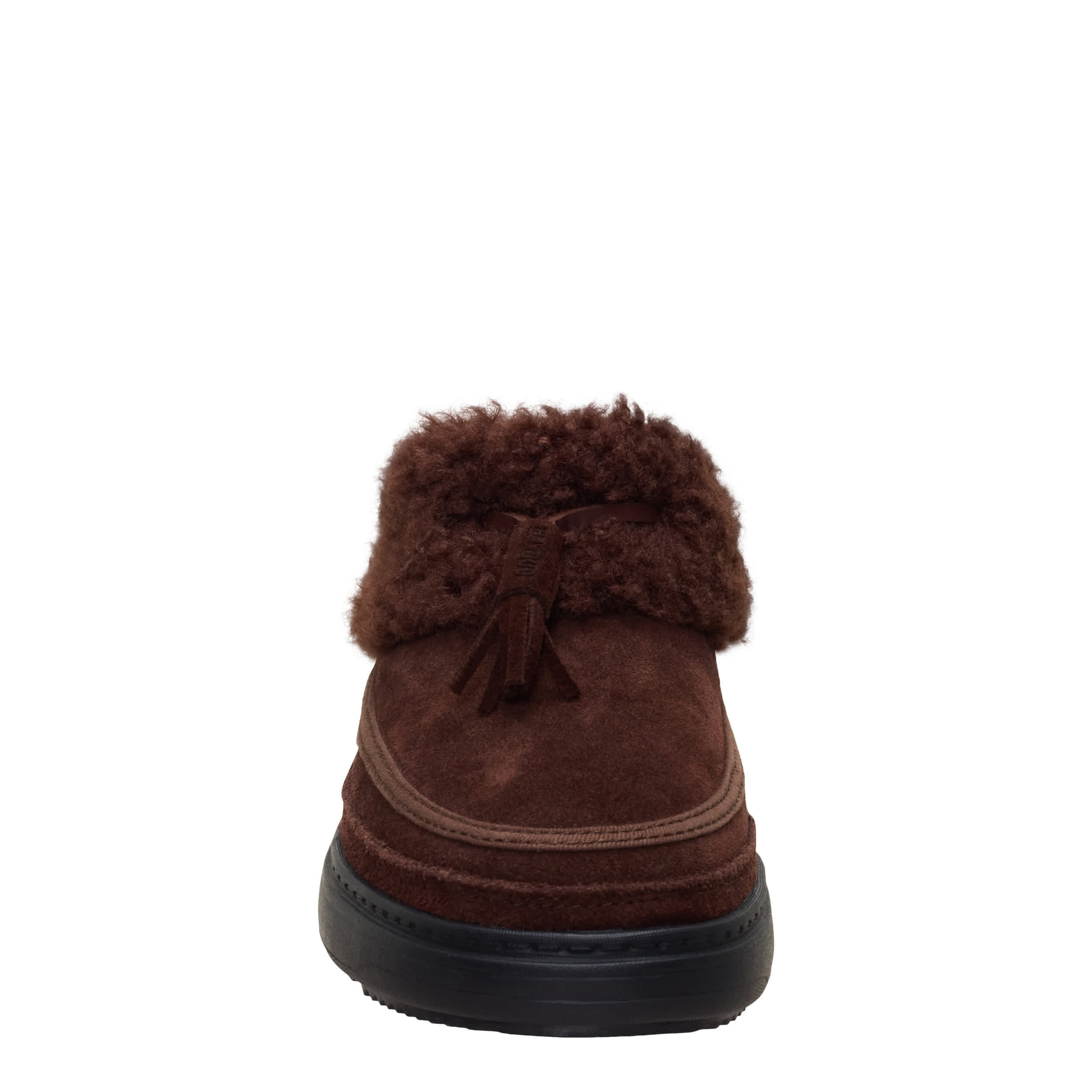 HEYDUDE-WOMENS REMI TOASTEE LO TASSEL SLIPPER-BROWN & 