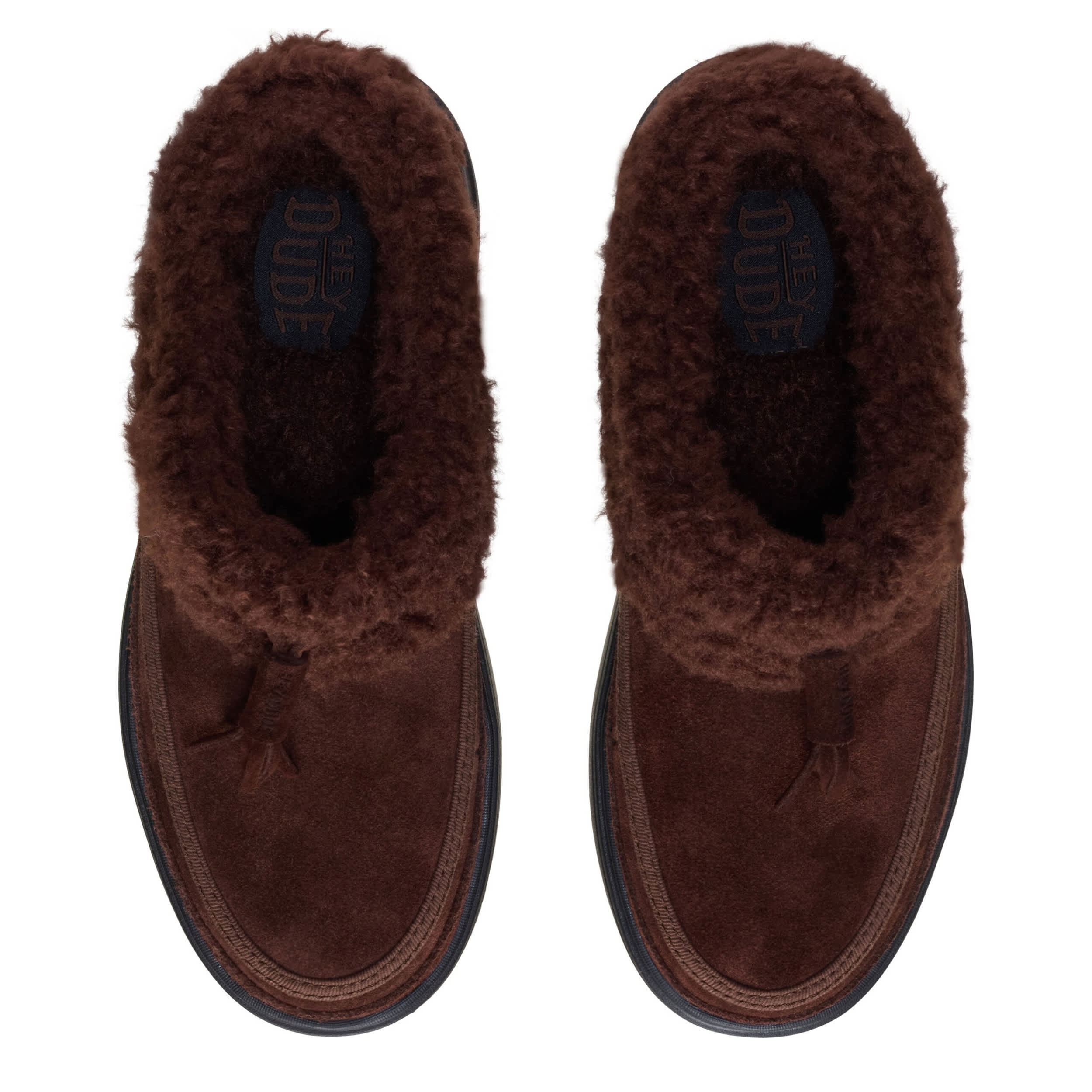 HEYDUDE-WOMENS REMI TOASTEE LO TASSEL SLIPPER-BROWN & 