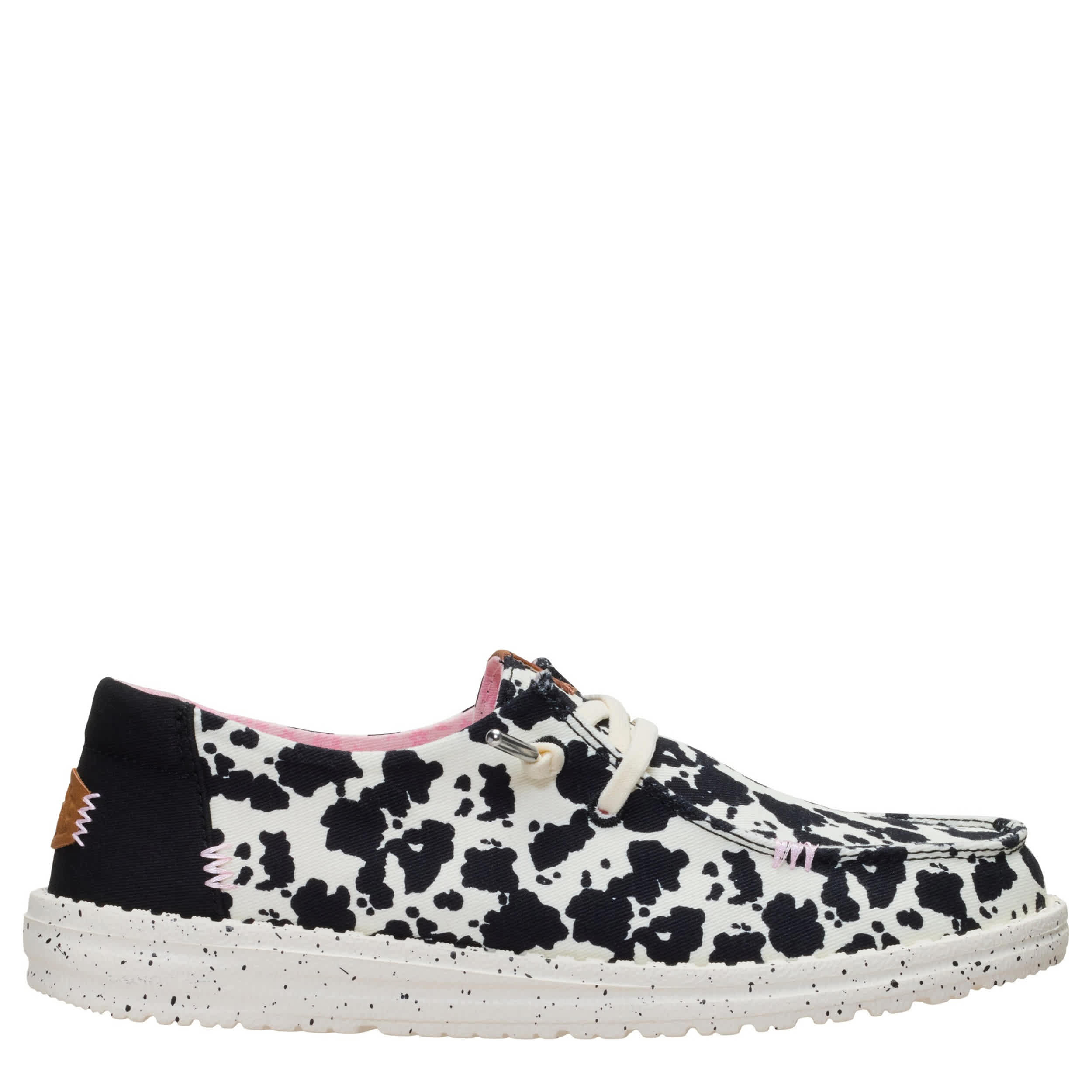 HEYDUDE-WOMENS WENDY SLIP ON SNEAKER-BLACK & 