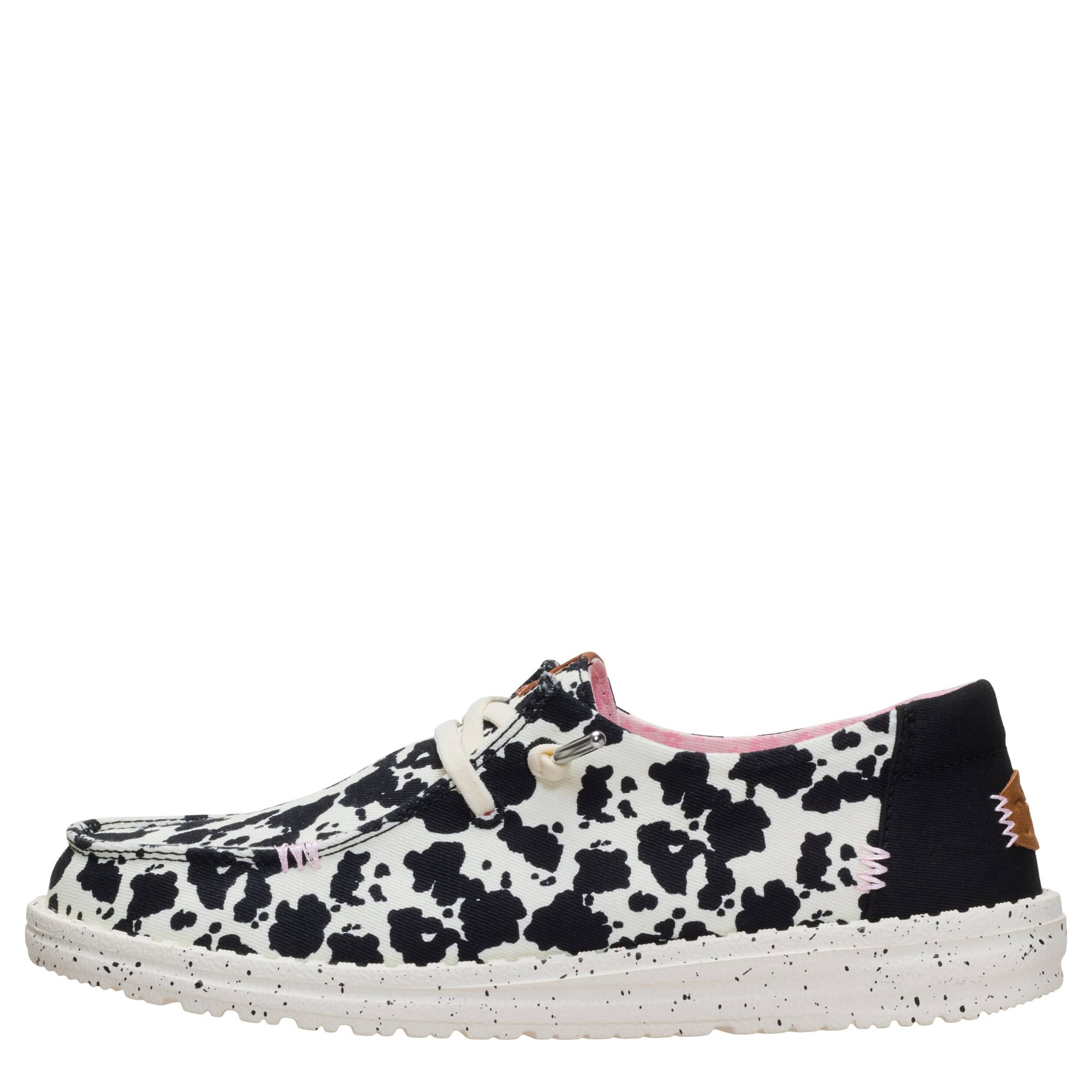 HEYDUDE-WOMENS WENDY SLIP ON SNEAKER-BLACK & 