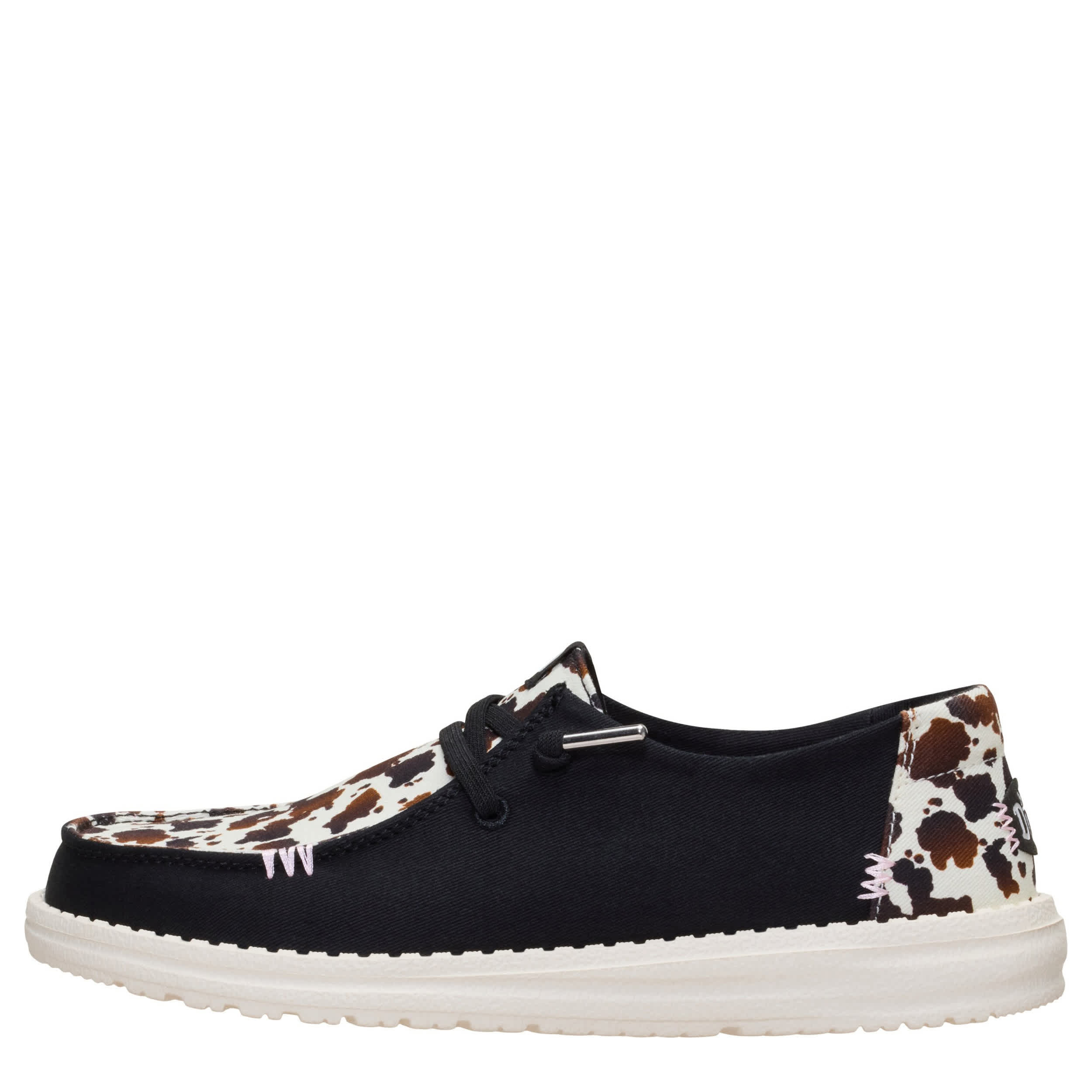 HEYDUDE-WOMENS WENDY SLIP ON SNEAKER-BLACK & 