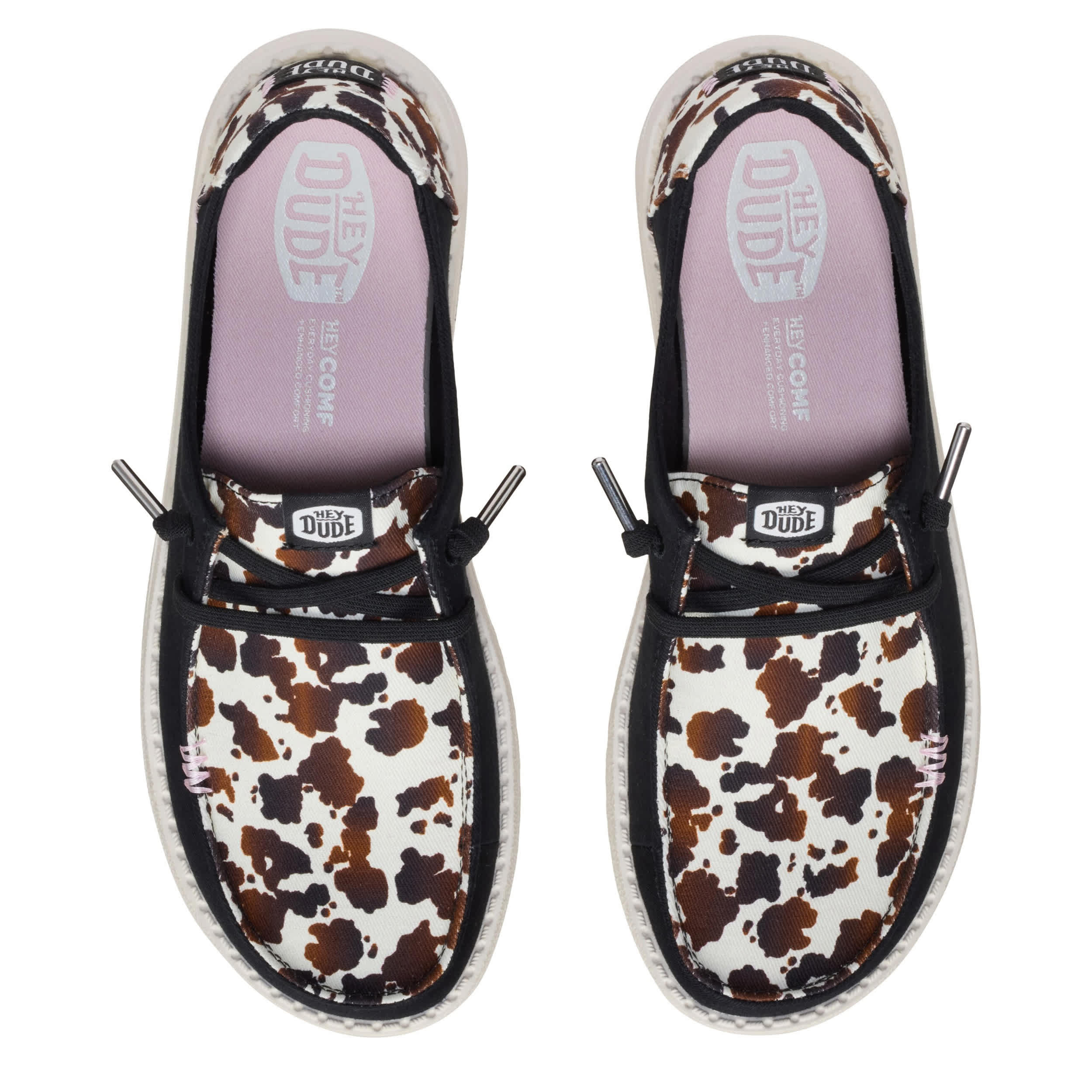 HEYDUDE-WOMENS WENDY SLIP ON SNEAKER-BLACK & 