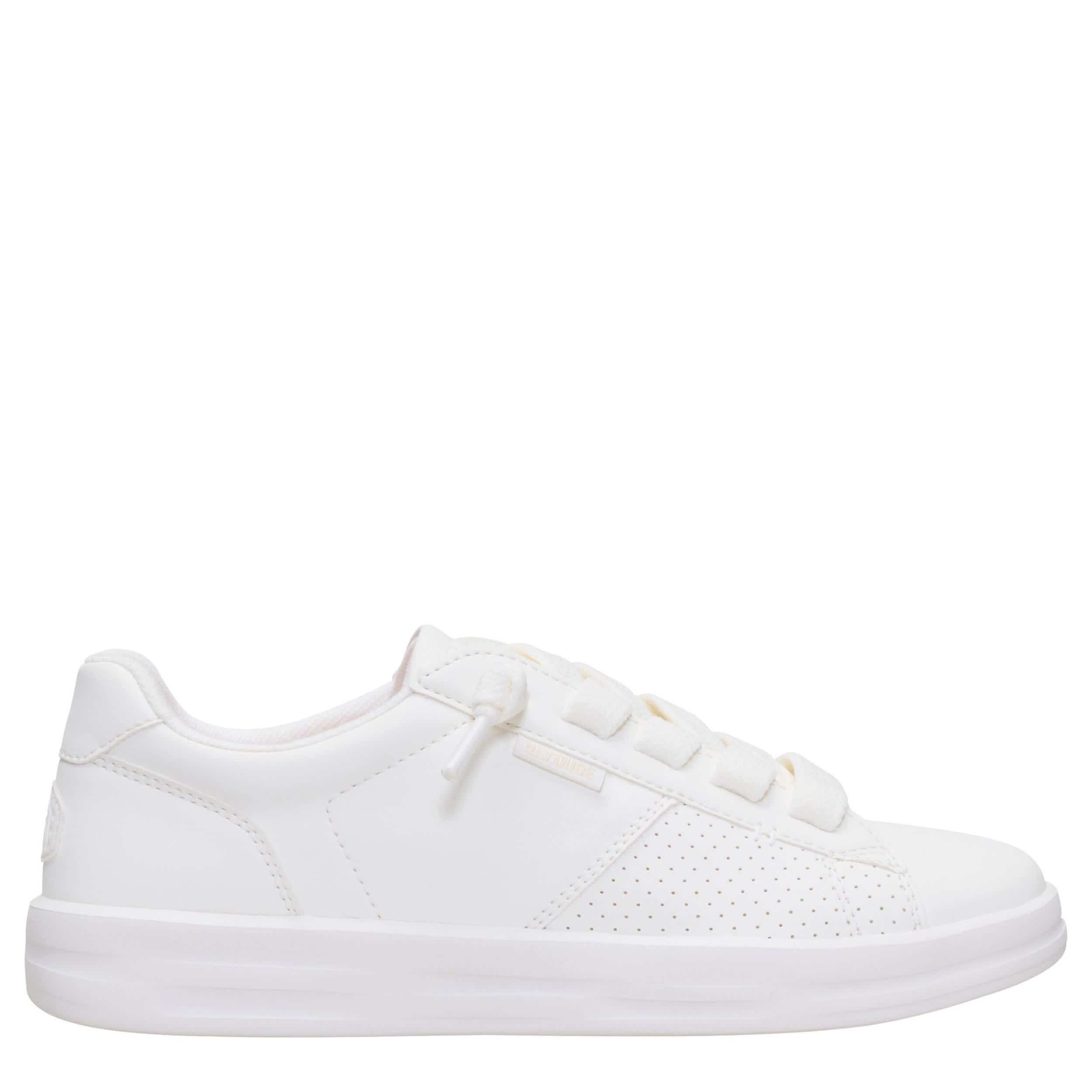 HEYDUDE-WOMENS KARINA DUO CLASSIC SLIP ON SNEAKER-WHITE & 