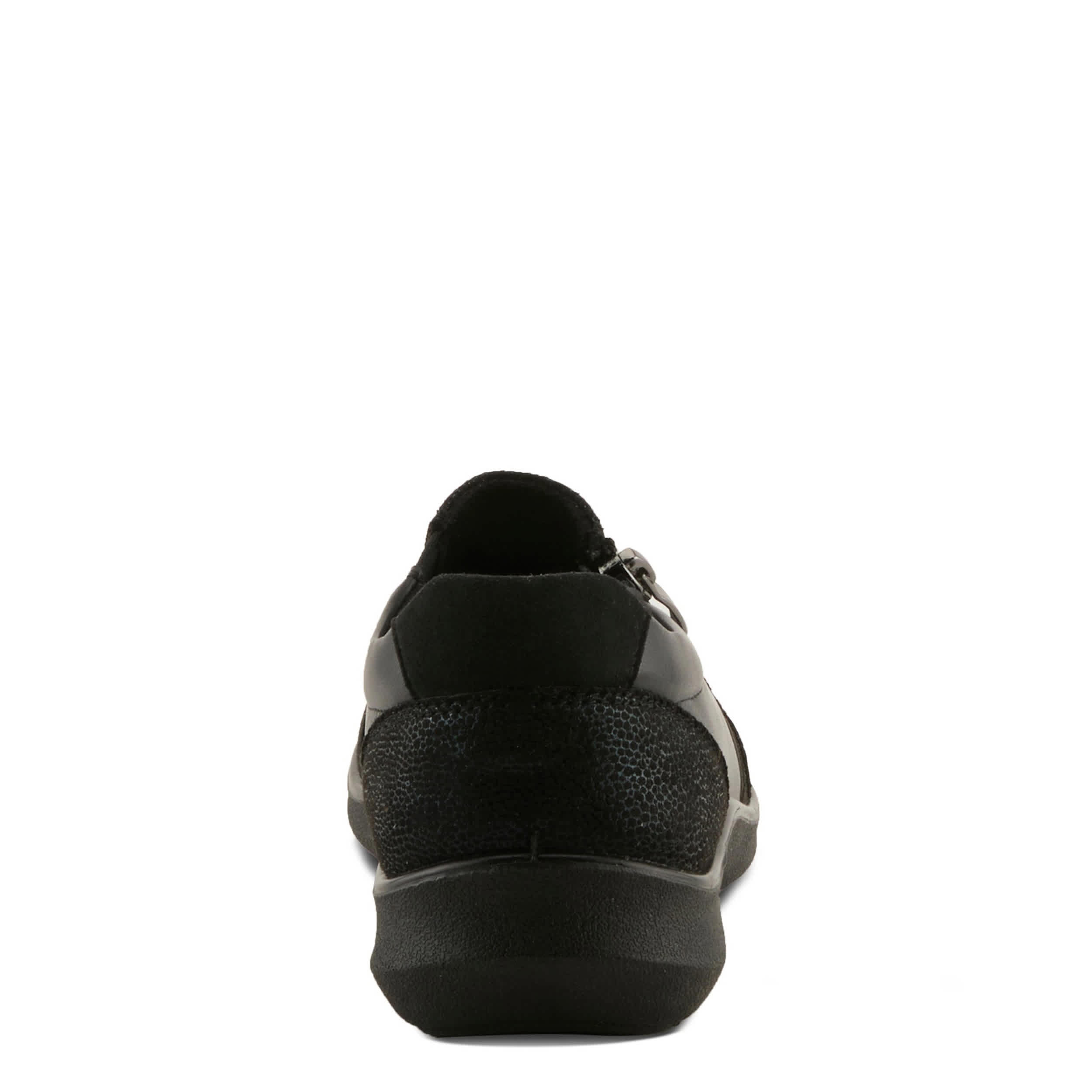 Flexus-WOMENS CANSTELA SLIP ON SNEAKER-BLACK & 