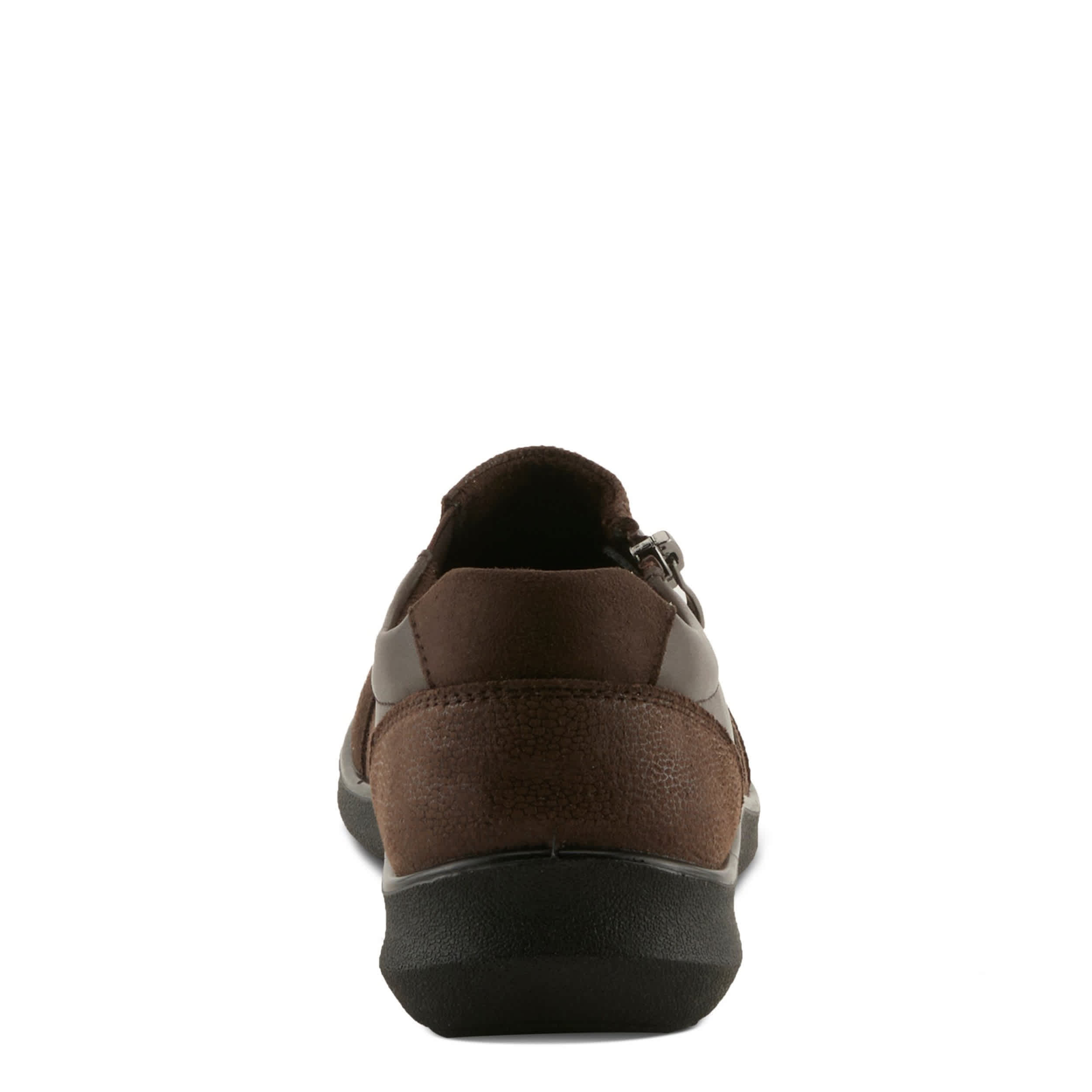Flexus-WOMENS CANSTELA SLIP ON SNEAKER-DARK BROWN & 
