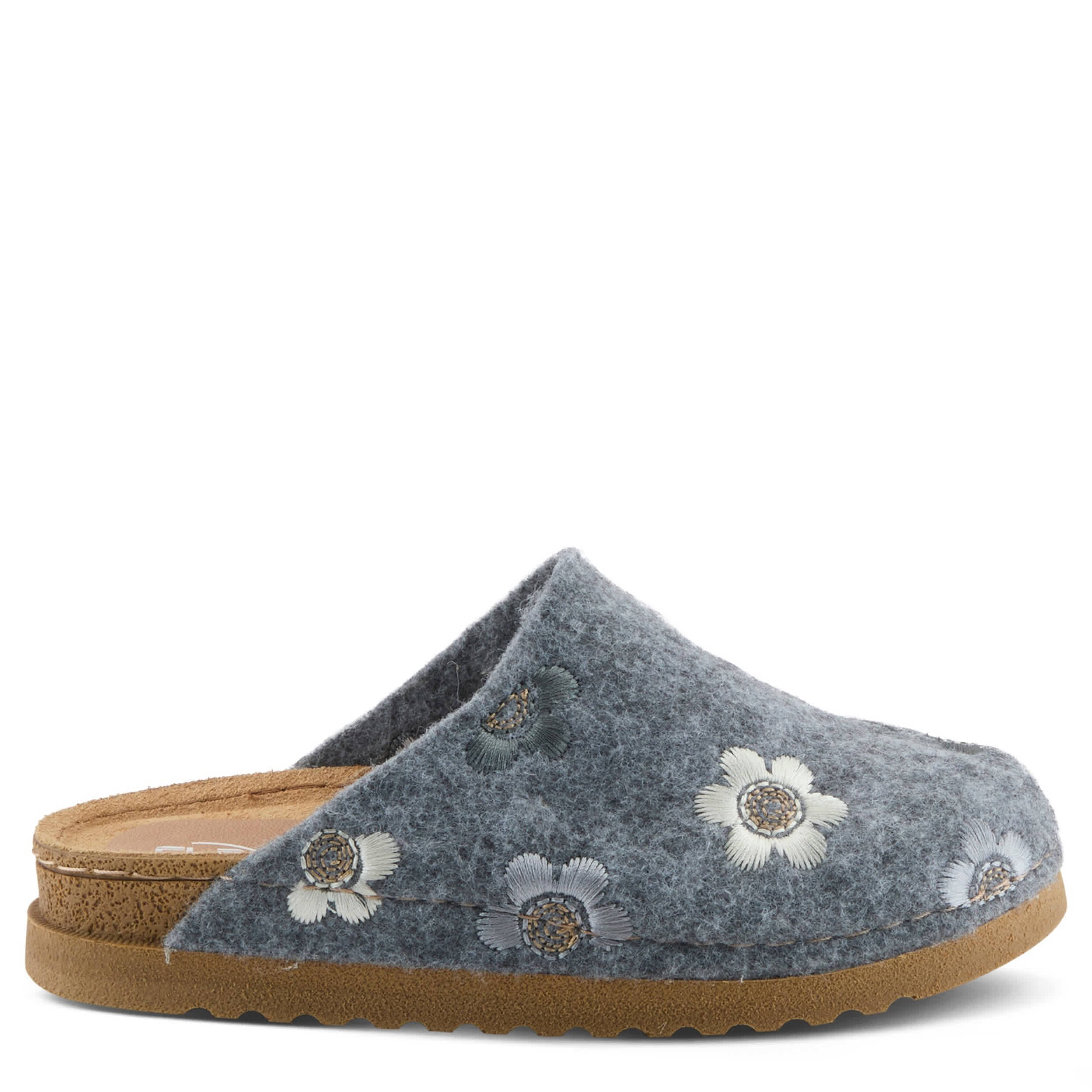 Flexus-WOMENS CUTESY CLOG-GREY & MULTICOLOR
