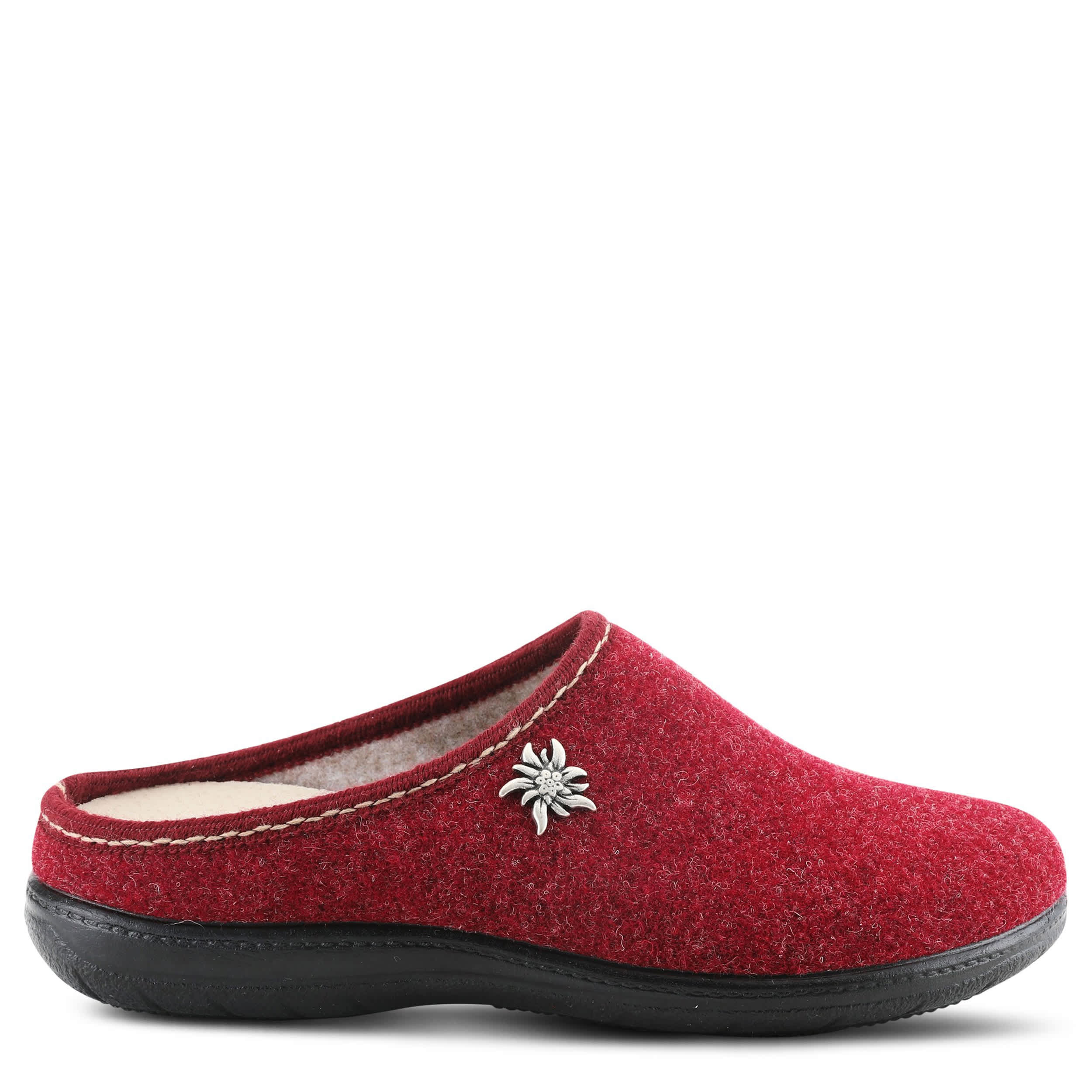 Flexus-WOMENS LORALEE CLOG-DARK RED & 
