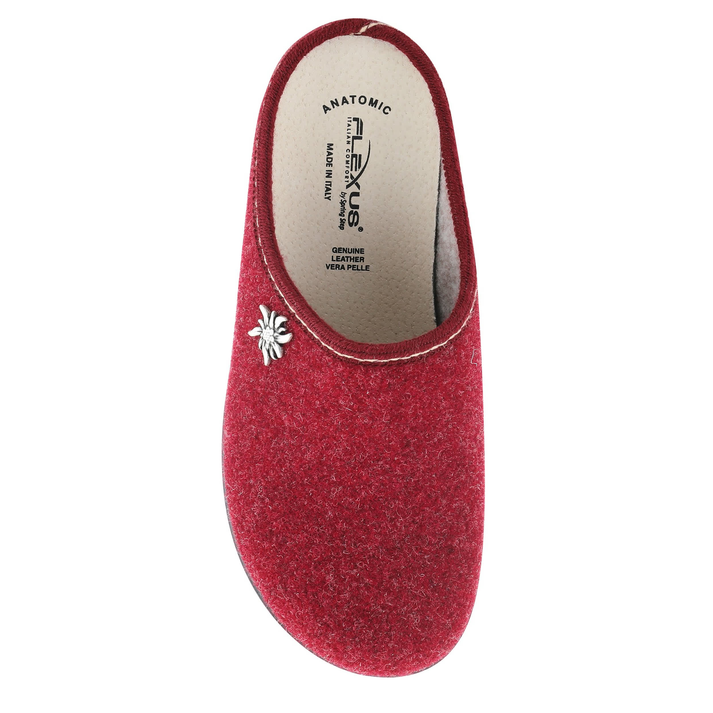 Flexus-WOMENS LORALEE CLOG-DARK RED & 