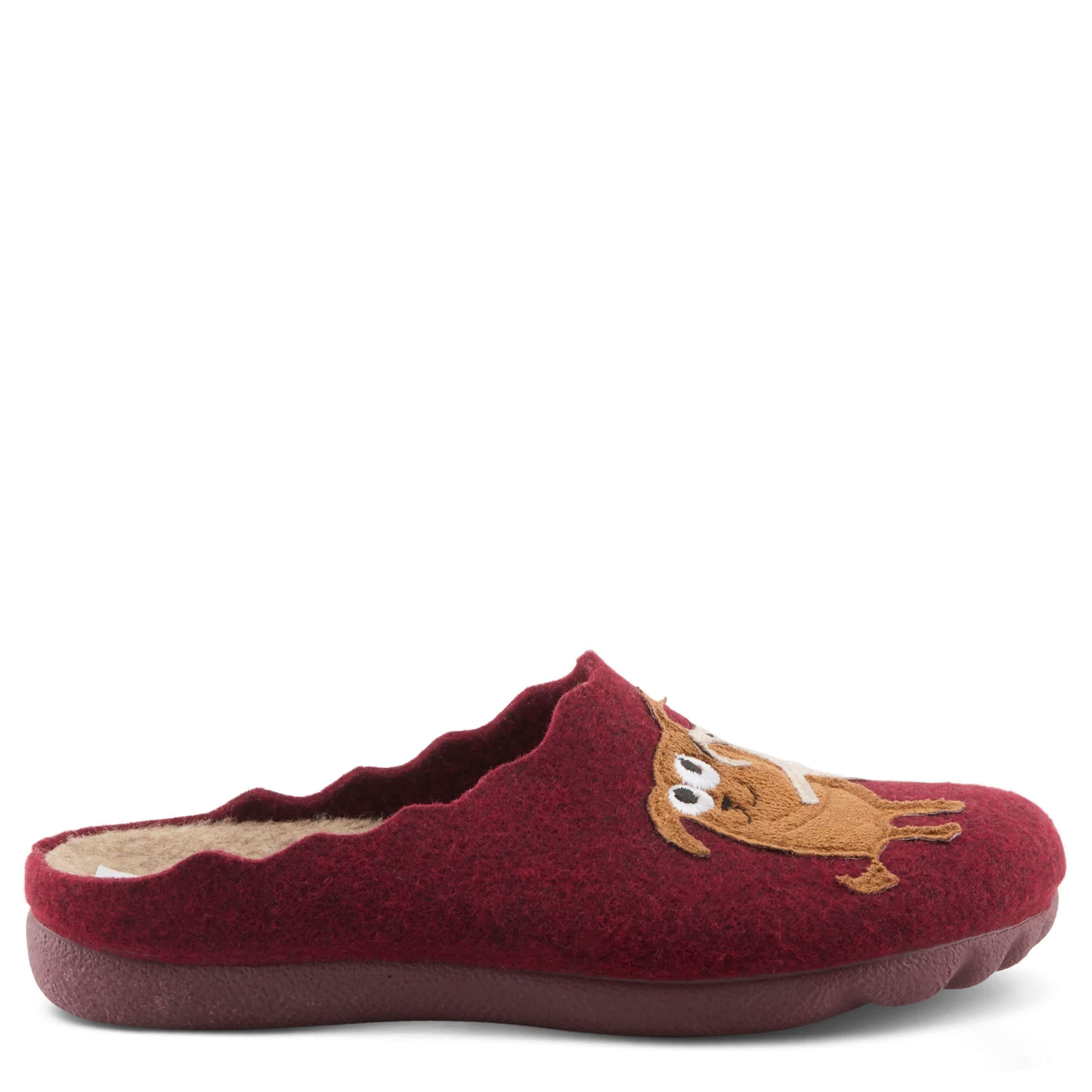 Flexus-WOMENS PETLOVE CLOG-BURGUNDY & MULTICOLOR