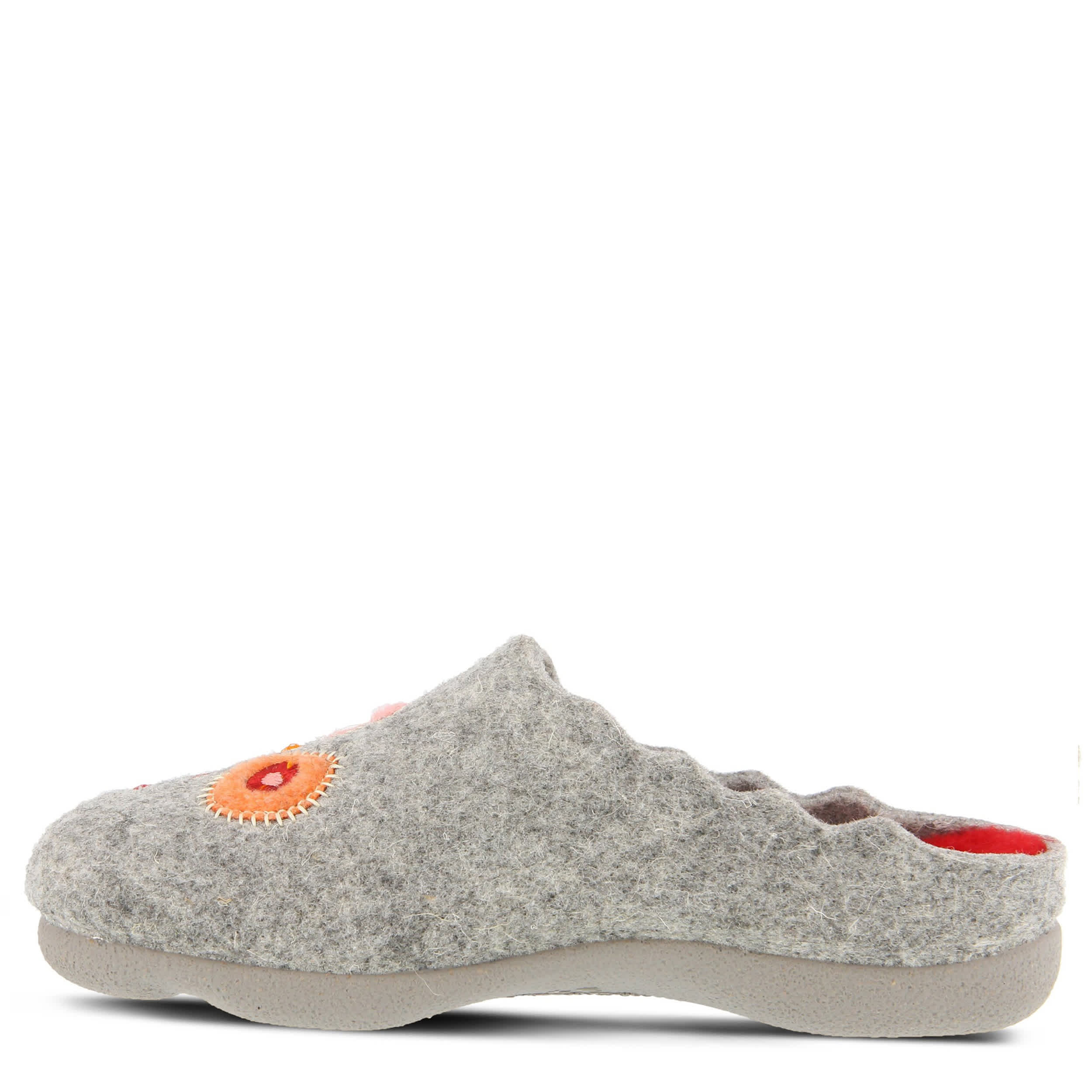 Flexus-WOMENS WILDFLOWER CLOG-GREY & MULTICOLOR