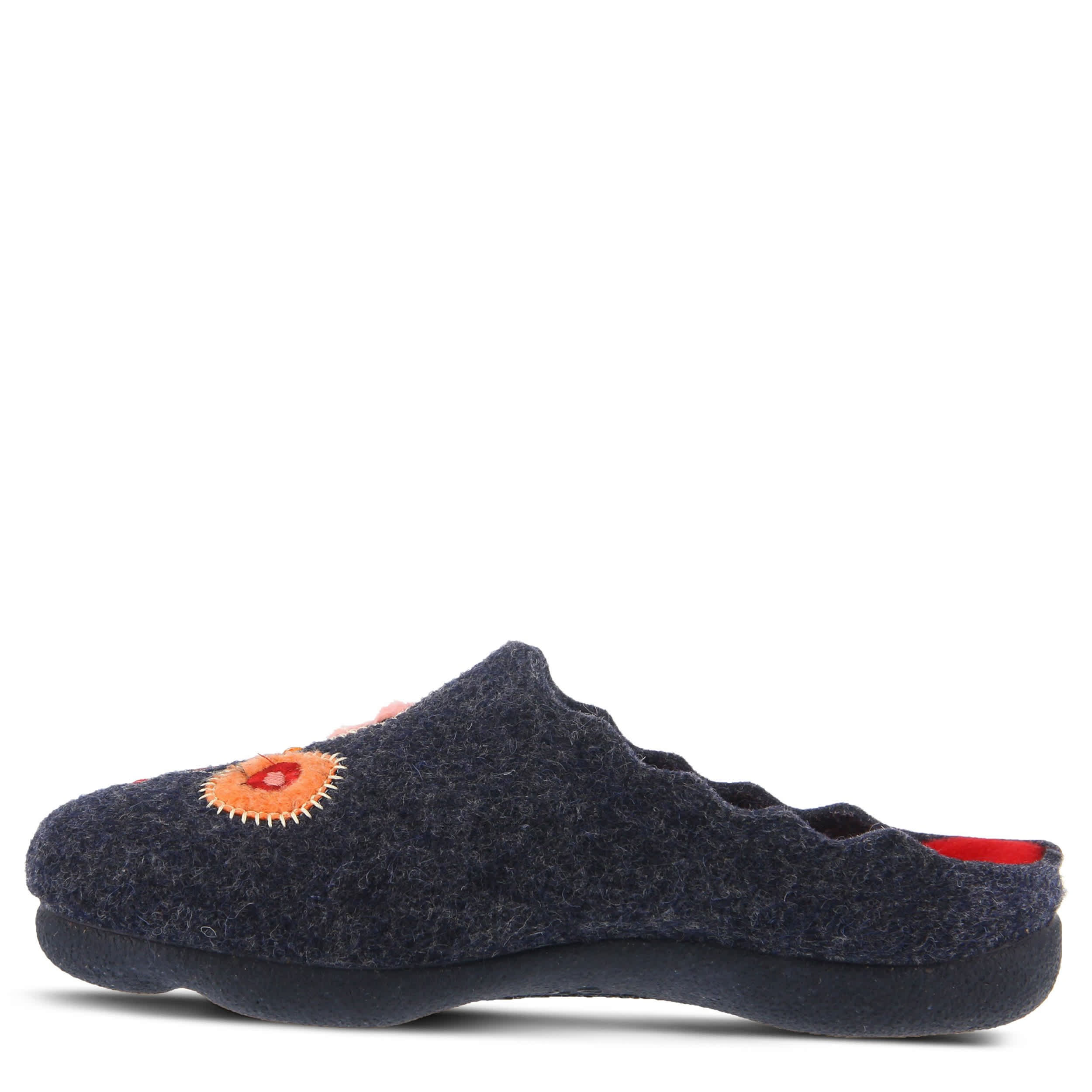 Flexus-WOMENS WILDFLOWER CLOG-NAVY & MULTICOLOR