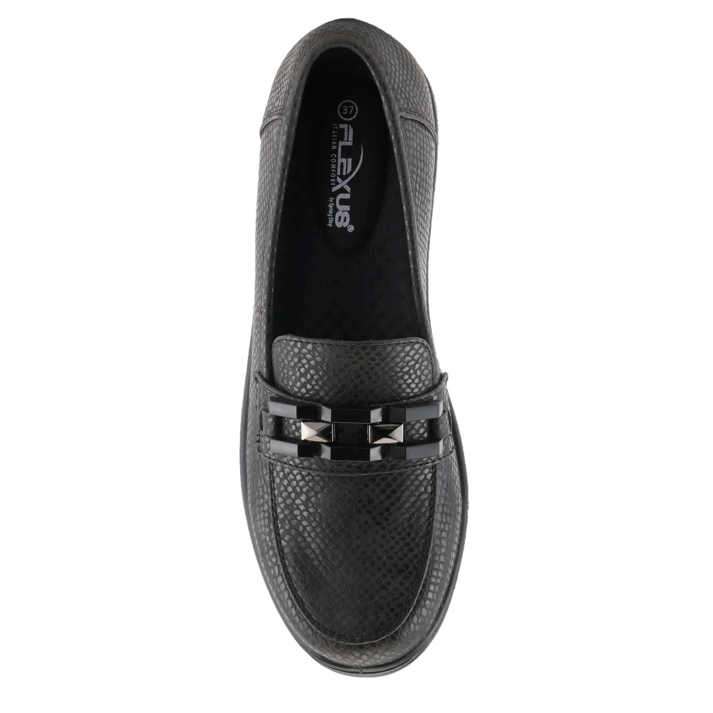Flexus-WOMENS ARISORIA LOAFER-PEWTER & 