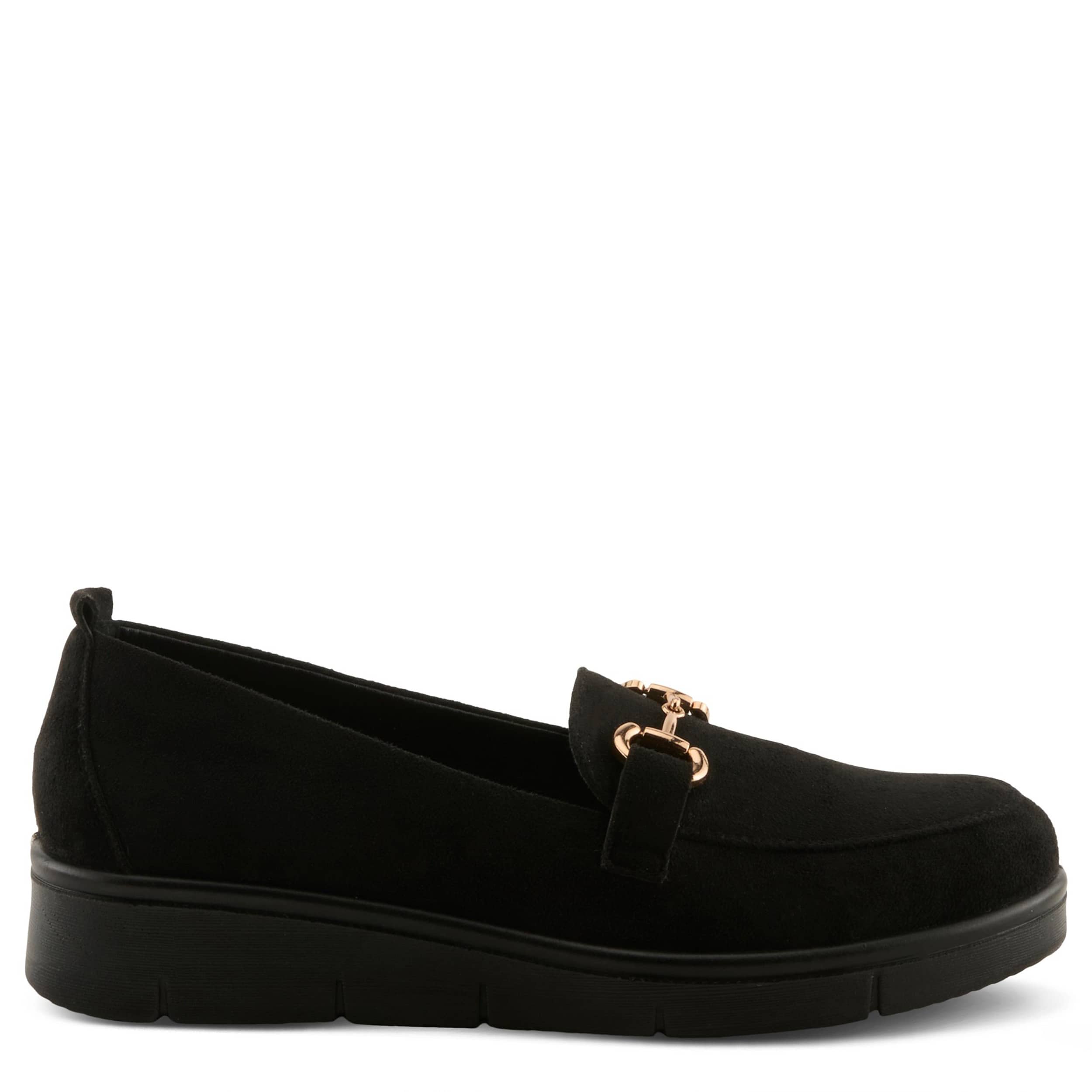 Flexus-WOMENS CASHMERAN LOAFER-BLACK & 