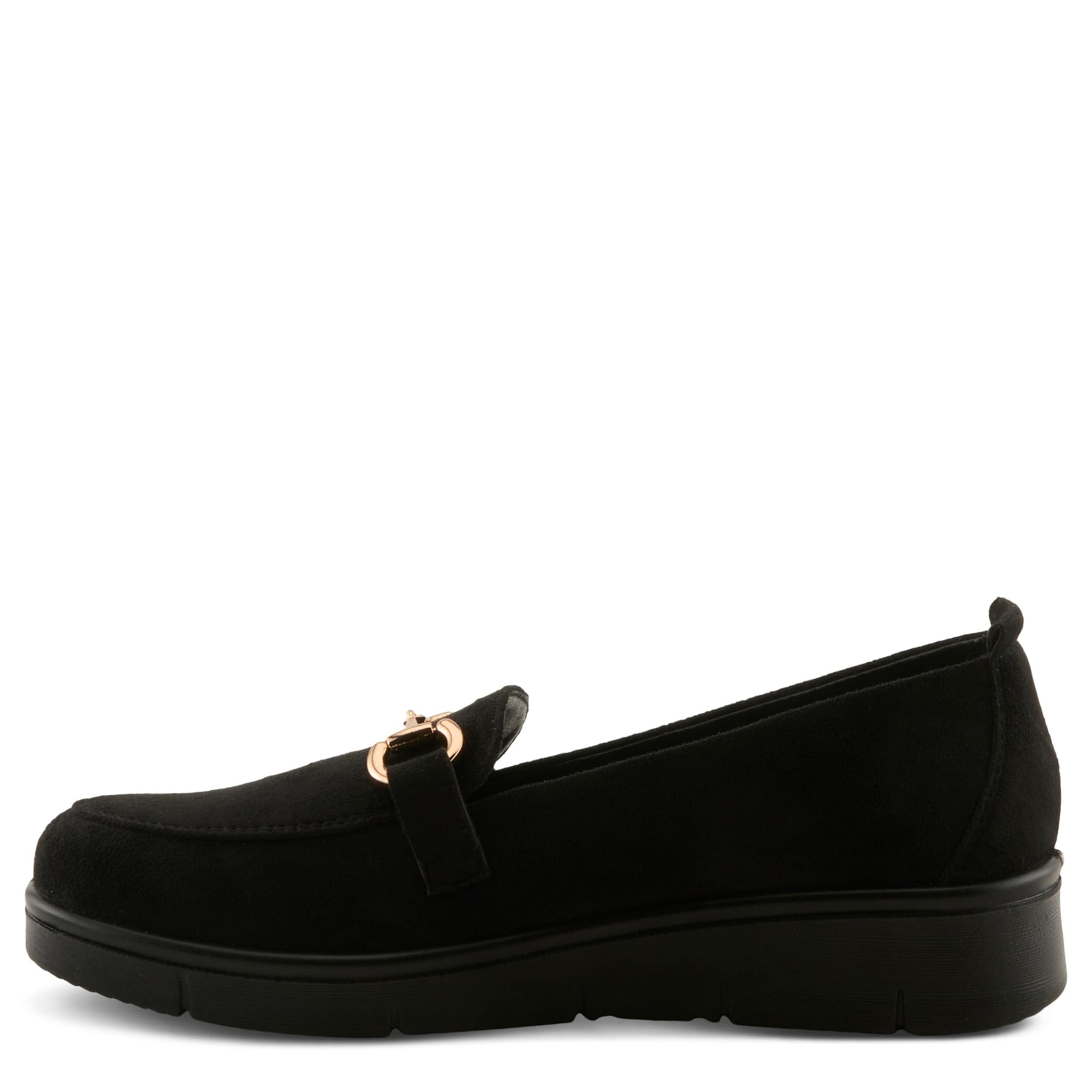 Flexus-WOMENS CASHMERAN LOAFER-BLACK & 