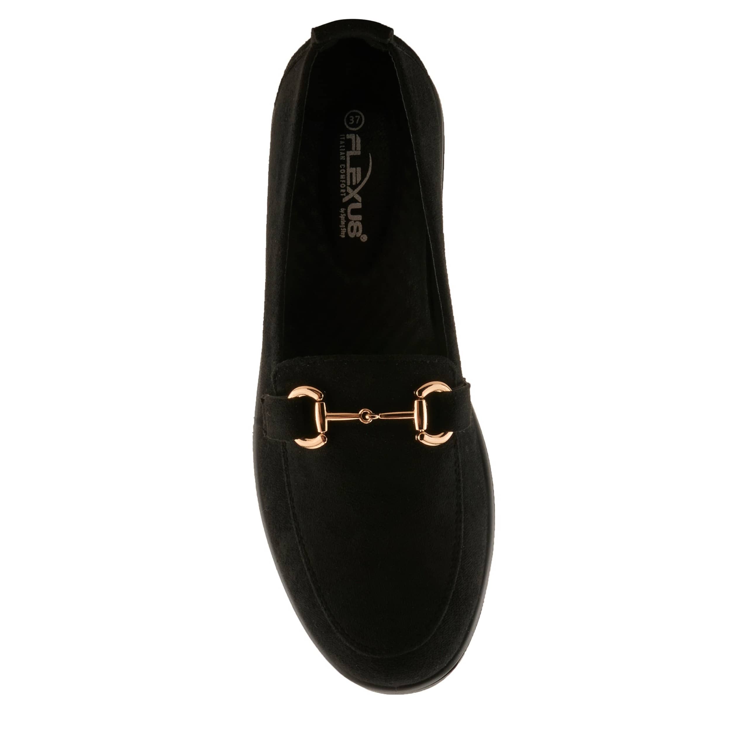 Flexus-WOMENS CASHMERAN LOAFER-BLACK & 