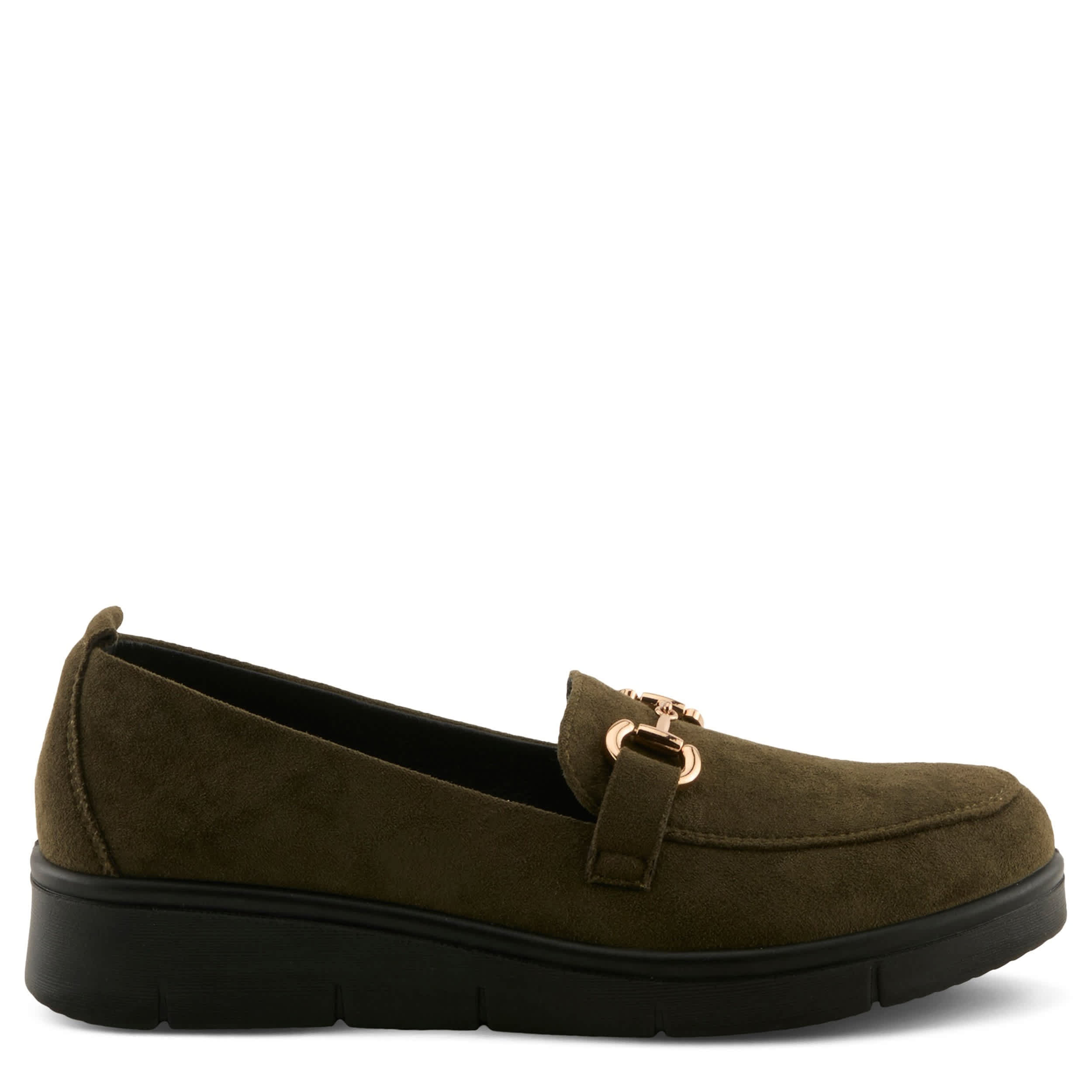 Flexus-WOMENS CASHMERAN LOAFER-OLIVE & 