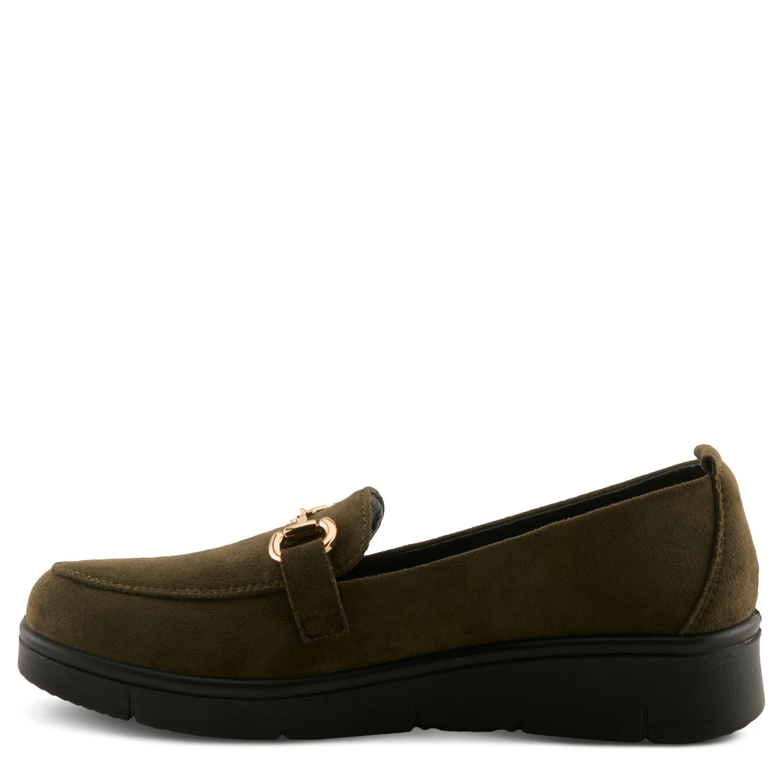Flexus-WOMENS CASHMERAN LOAFER-OLIVE & 