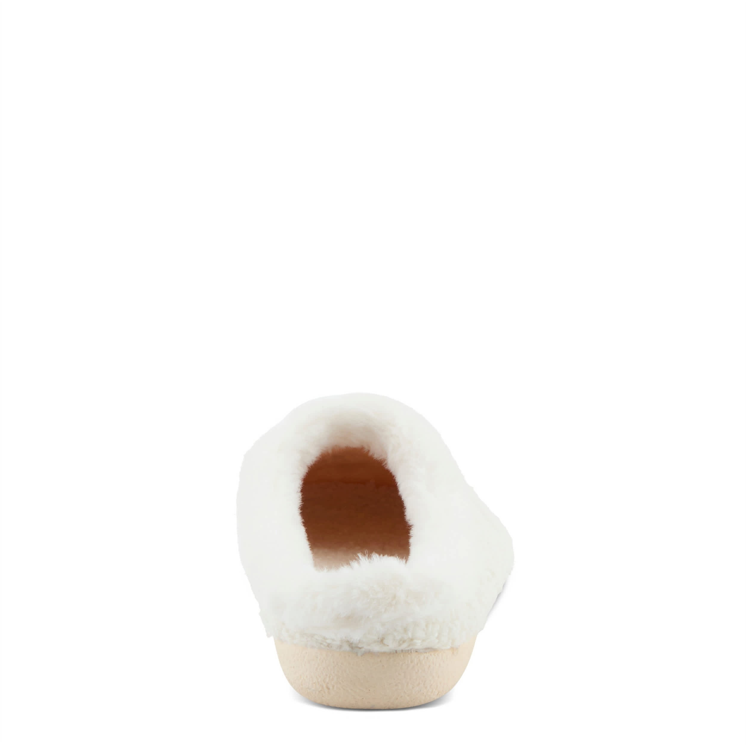 Flexus-WOMENS ABOUQUET FAUX FUR SLIPPER-OFF WHITE & 