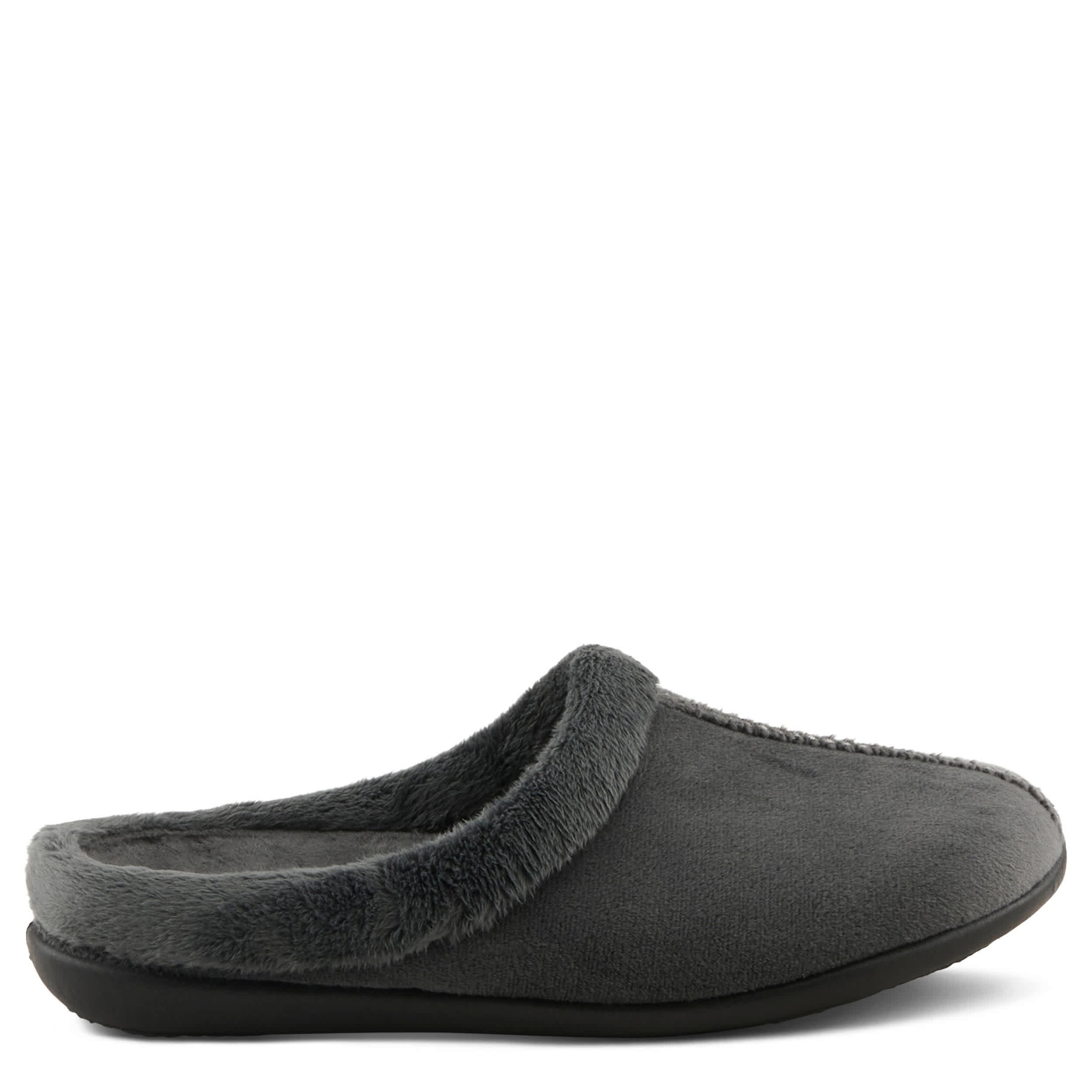 Flexus-WOMENS AUSHANA SLIPPER-DARK GREY & 