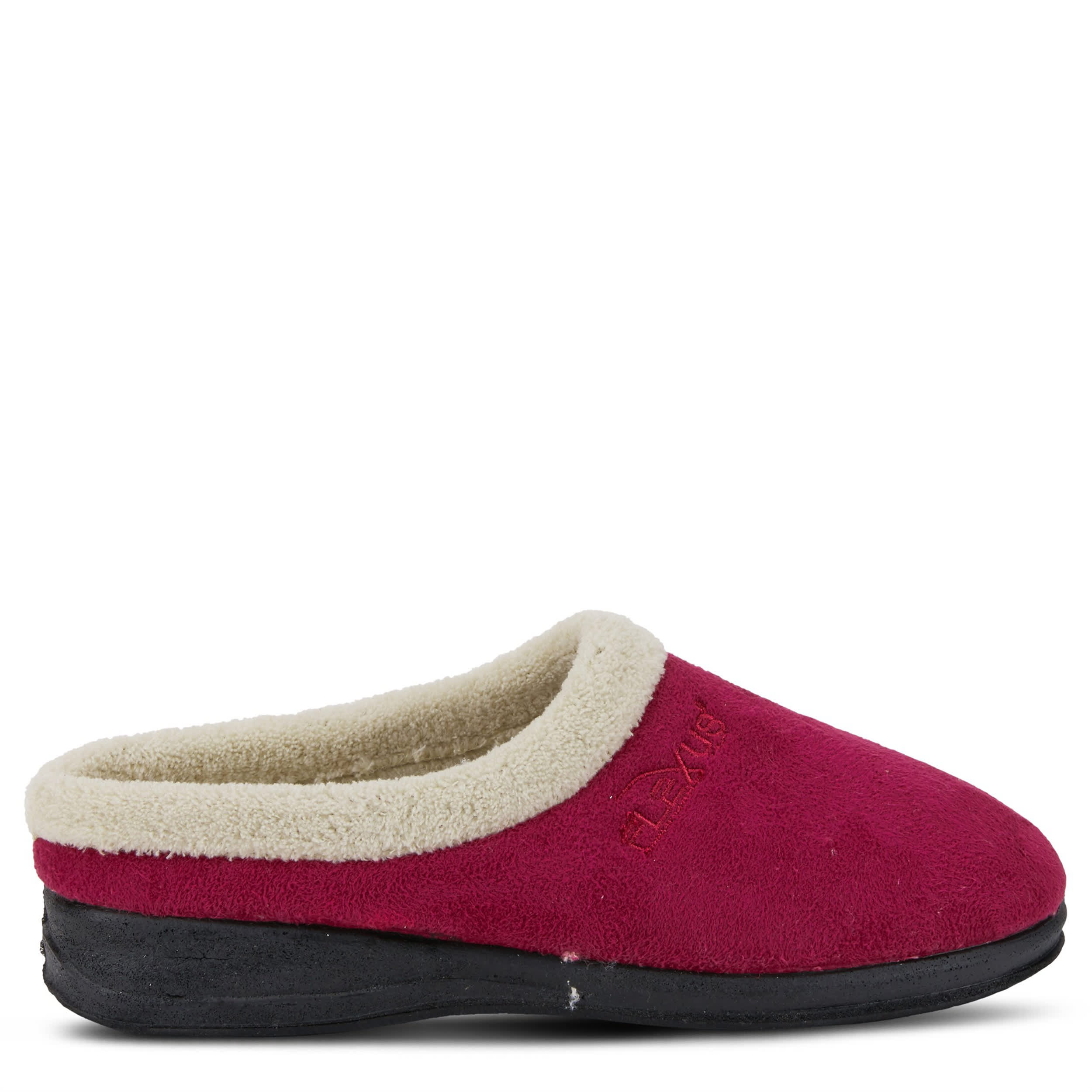 Flexus-WOMENS IVANA SLIPPER-DARK RED & 