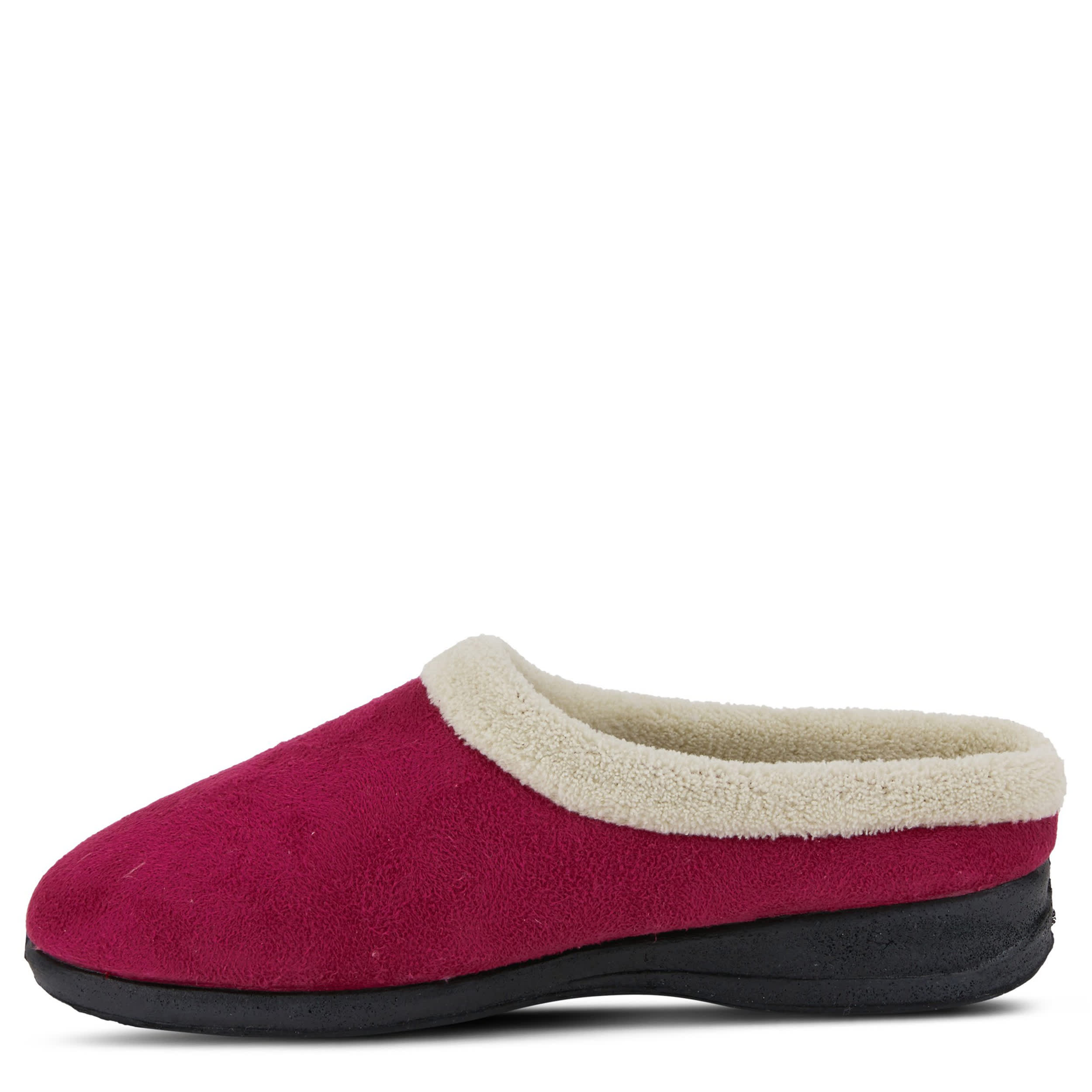 Flexus-WOMENS IVANA SLIPPER-DARK RED & 
