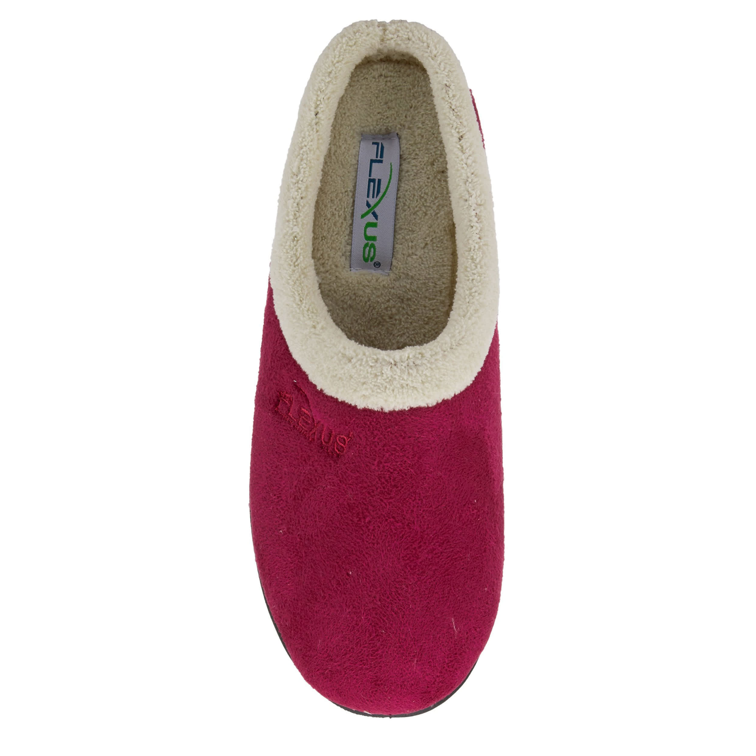 Flexus-WOMENS IVANA SLIPPER-DARK RED & 