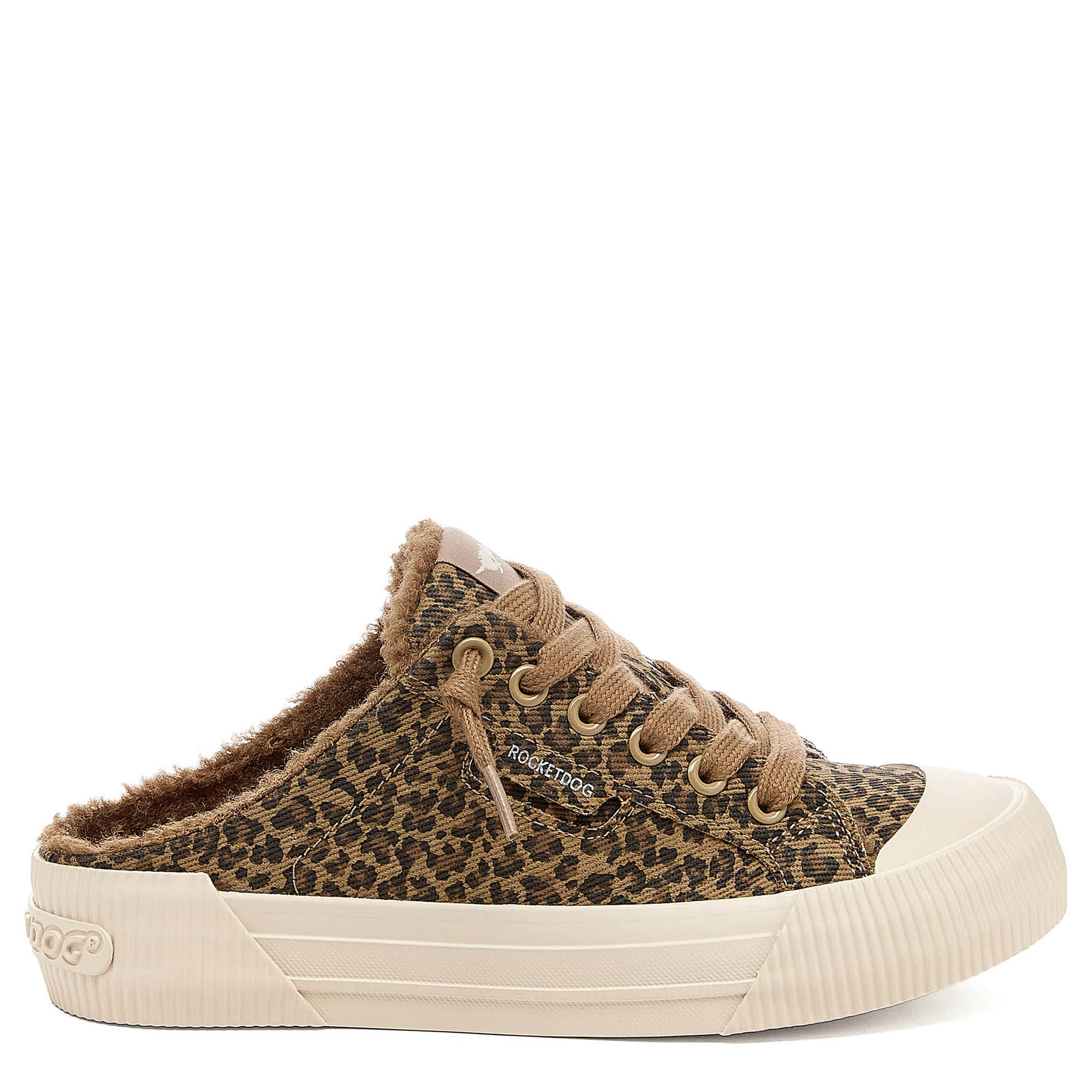 ROCKET DOG-WOMENS CHEERY SLIP ON SNEAKER-TAN & LEOPARD
