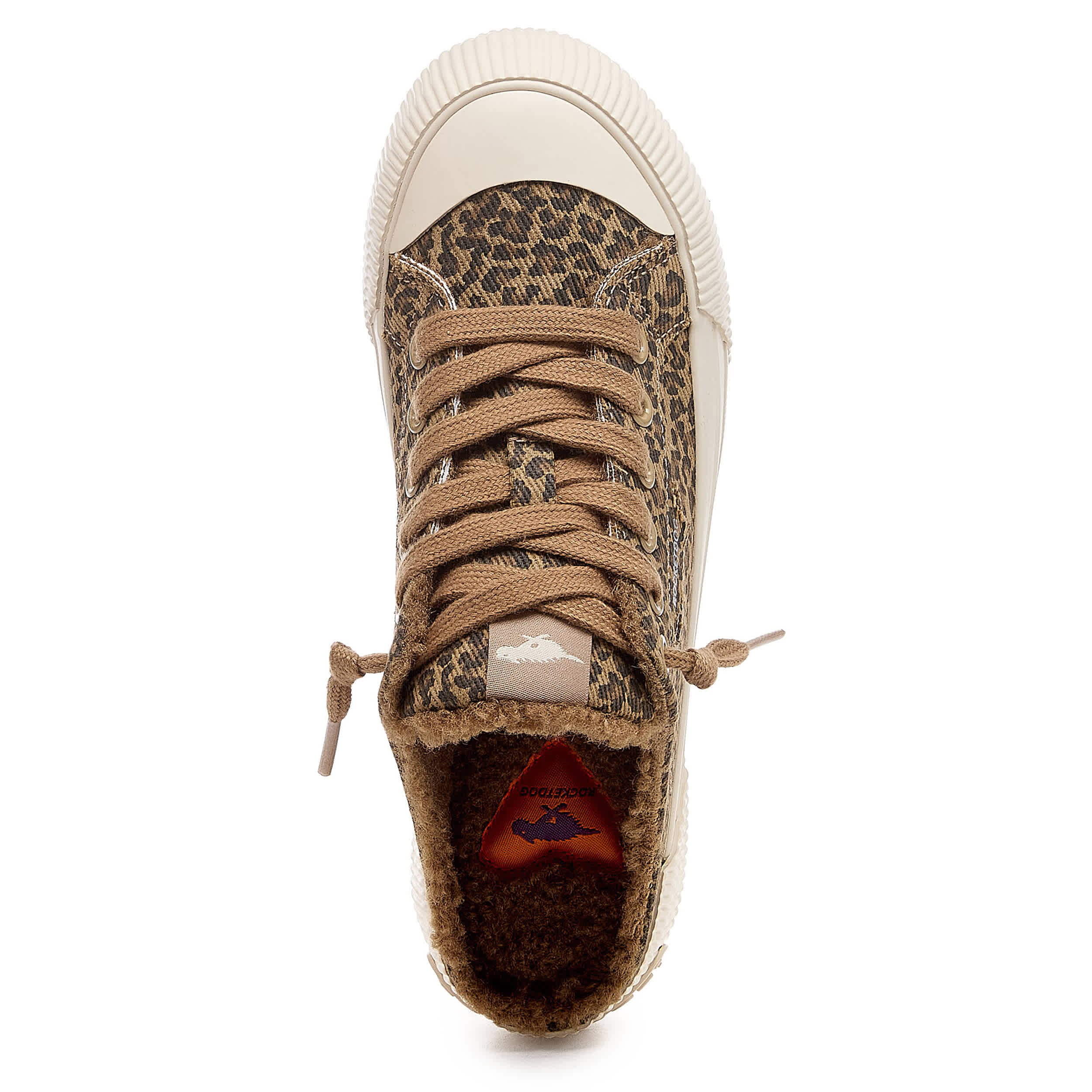 ROCKET DOG-WOMENS CHEERY SLIP ON SNEAKER-TAN & LEOPARD