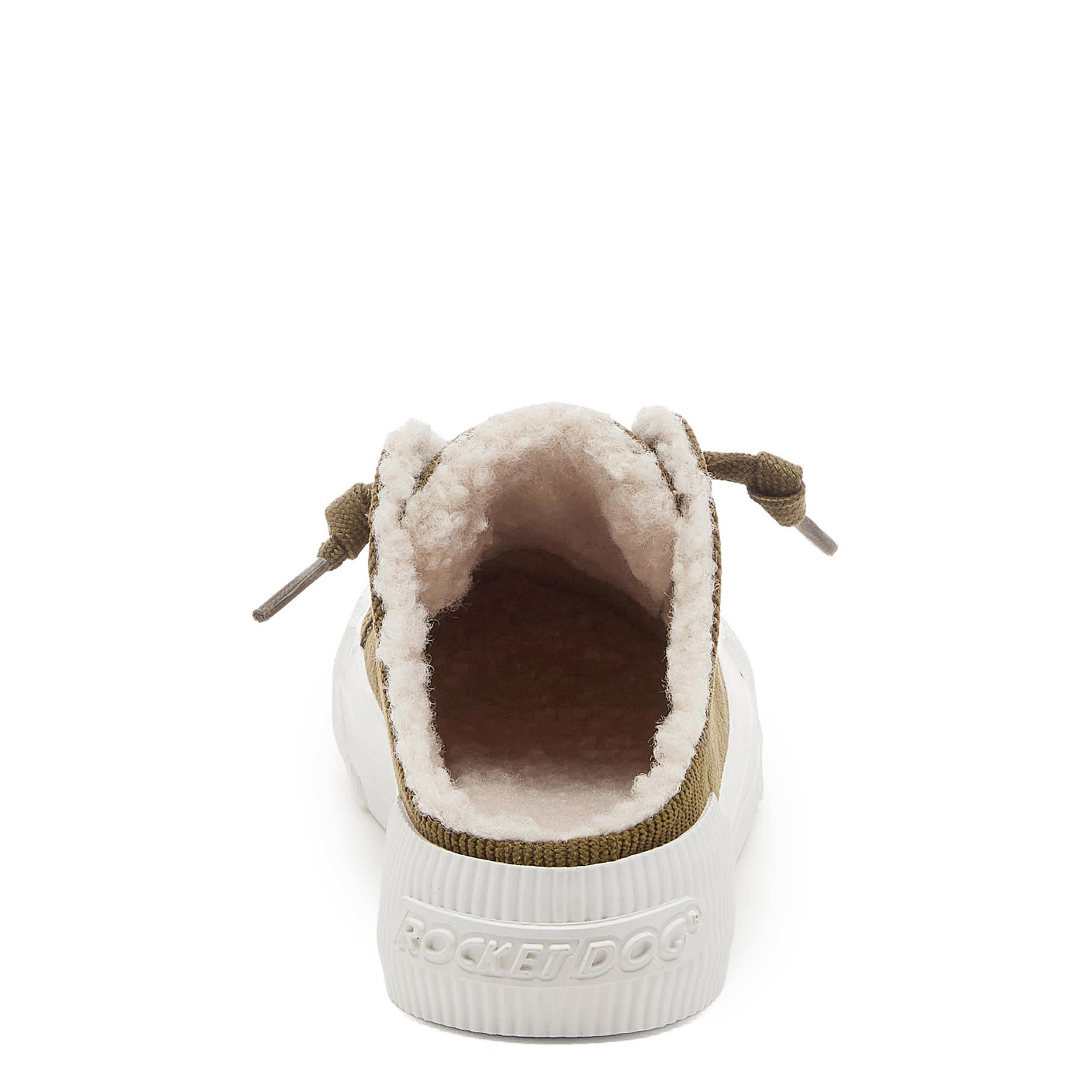 ROCKET DOG-WOMENS CHEERY SLIP ON SNEAKER-OLIVE & 