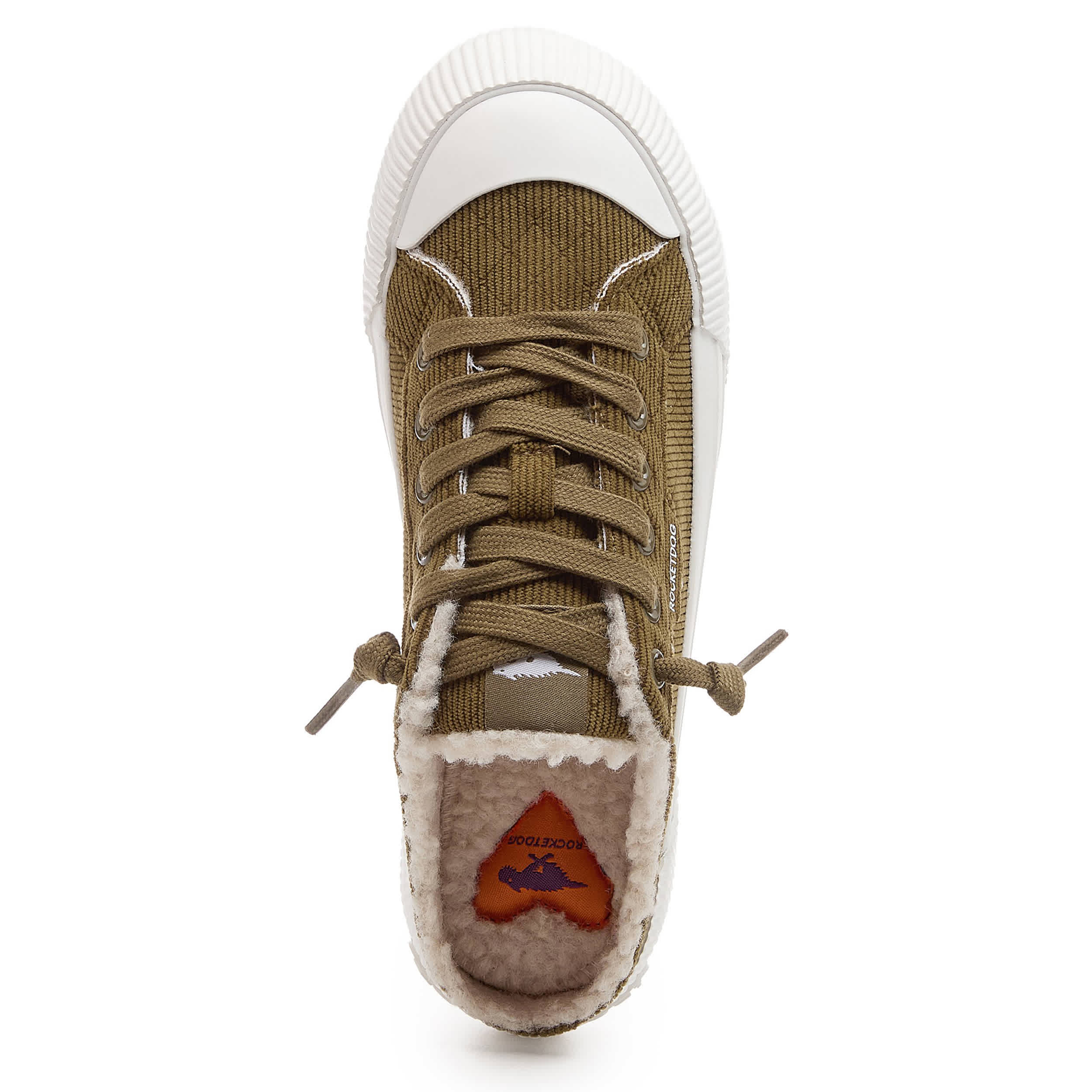 ROCKET DOG-WOMENS CHEERY SLIP ON SNEAKER-OLIVE & 