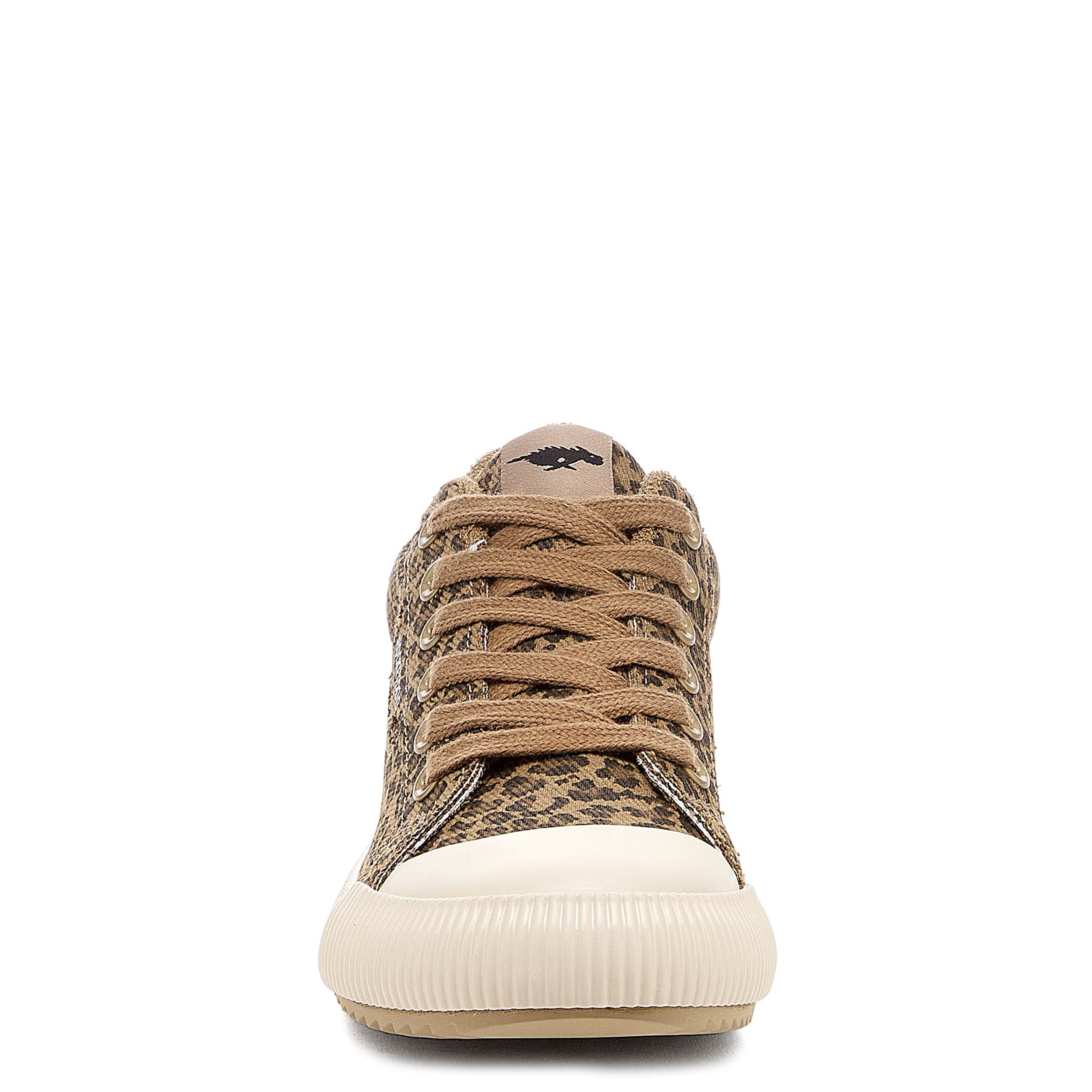 ROCKET DOG-WOMENS CHEERY LOW SNEAKER-TAN & LEOPARD