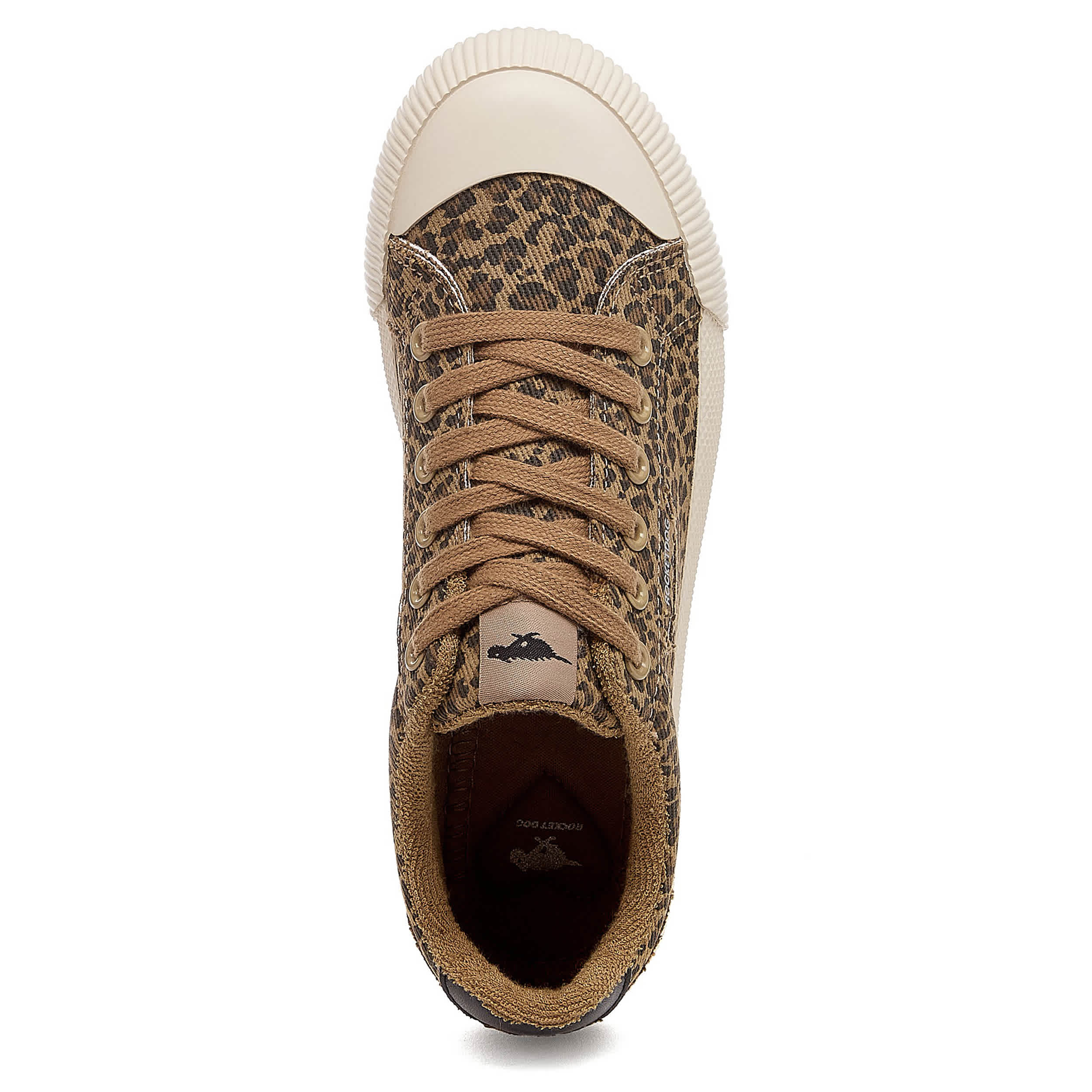 ROCKET DOG-WOMENS CHEERY LOW SNEAKER-TAN & LEOPARD