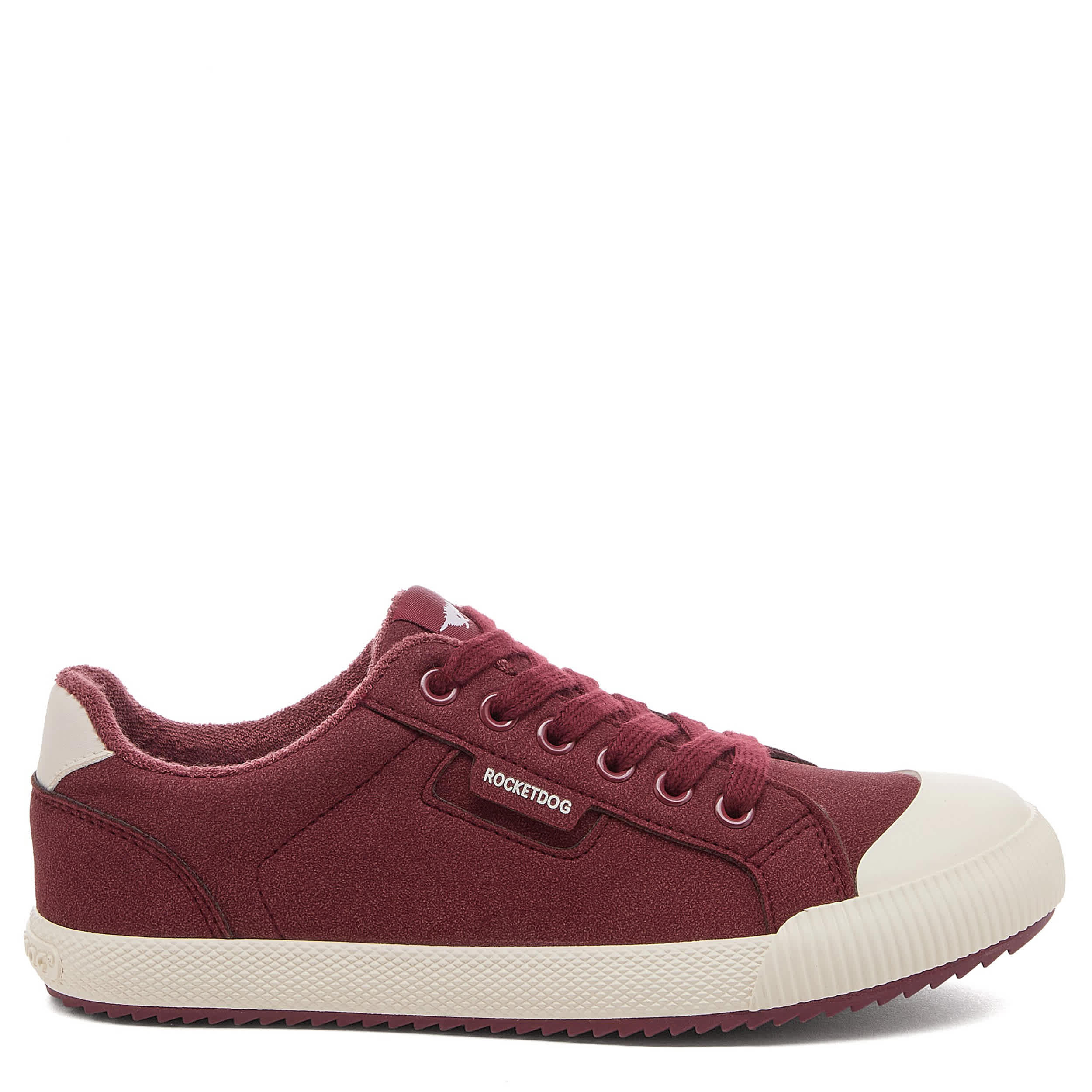 ROCKET DOG-WOMENS CHEERY LOW SNEAKER-BURGUNDY & 