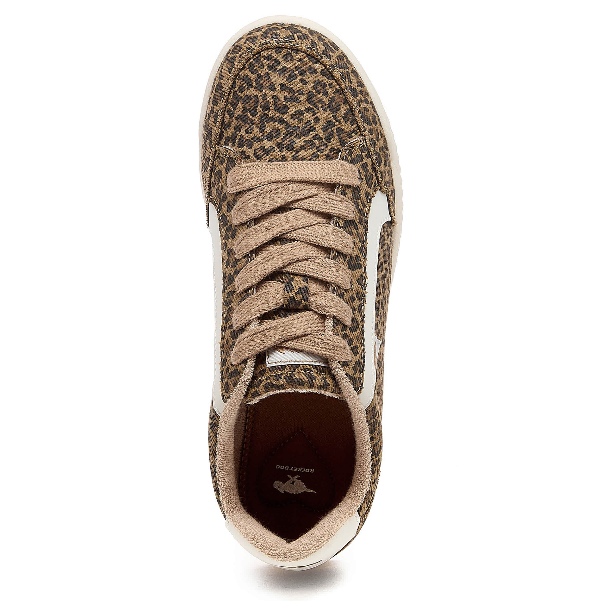 ROCKET DOG-WOMENS BOLT SNEAKER-TAN & LEOPARD