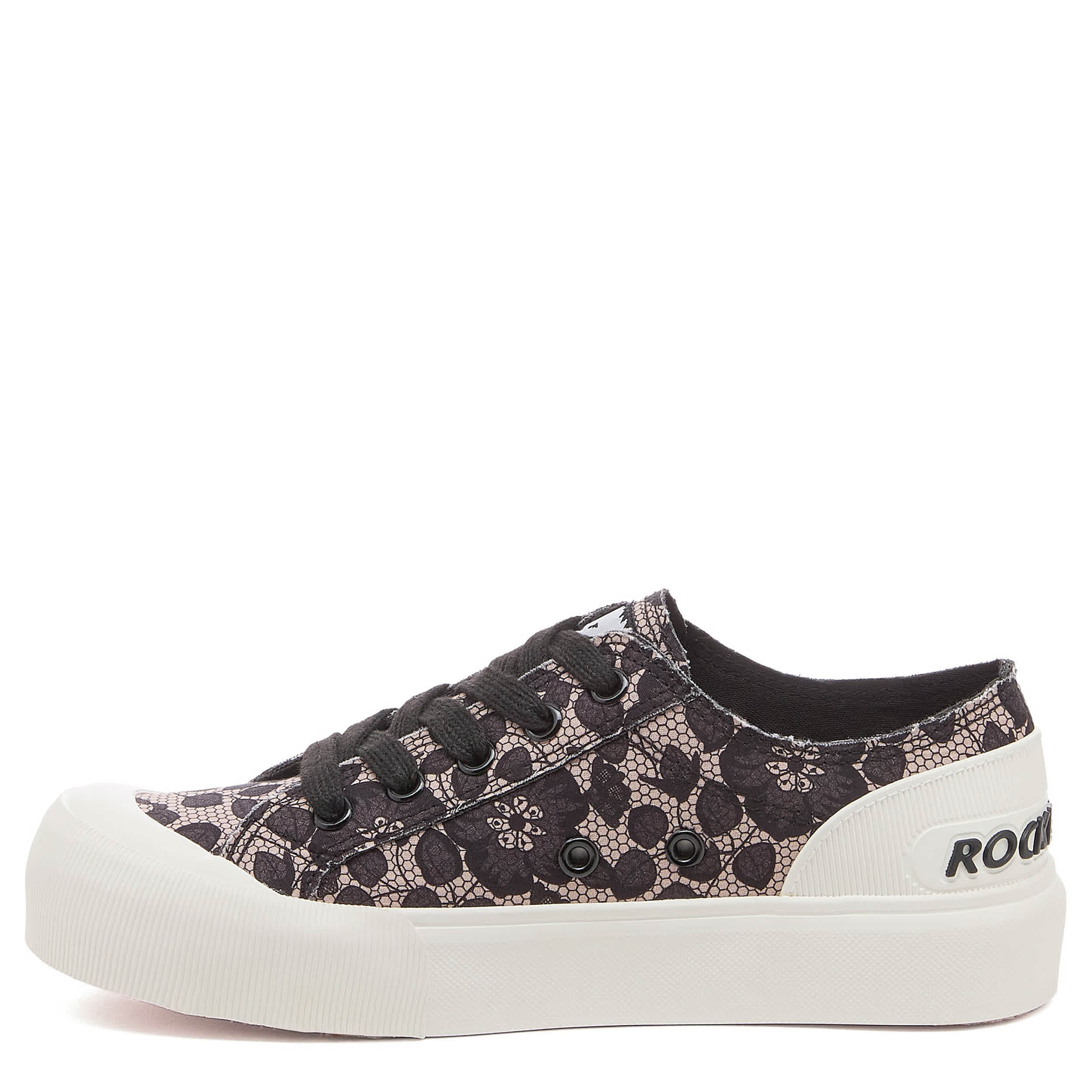 ROCKET DOG-WOMENS JAZZIN PLUS SNEAKER-BLACK & MULTICOLOR