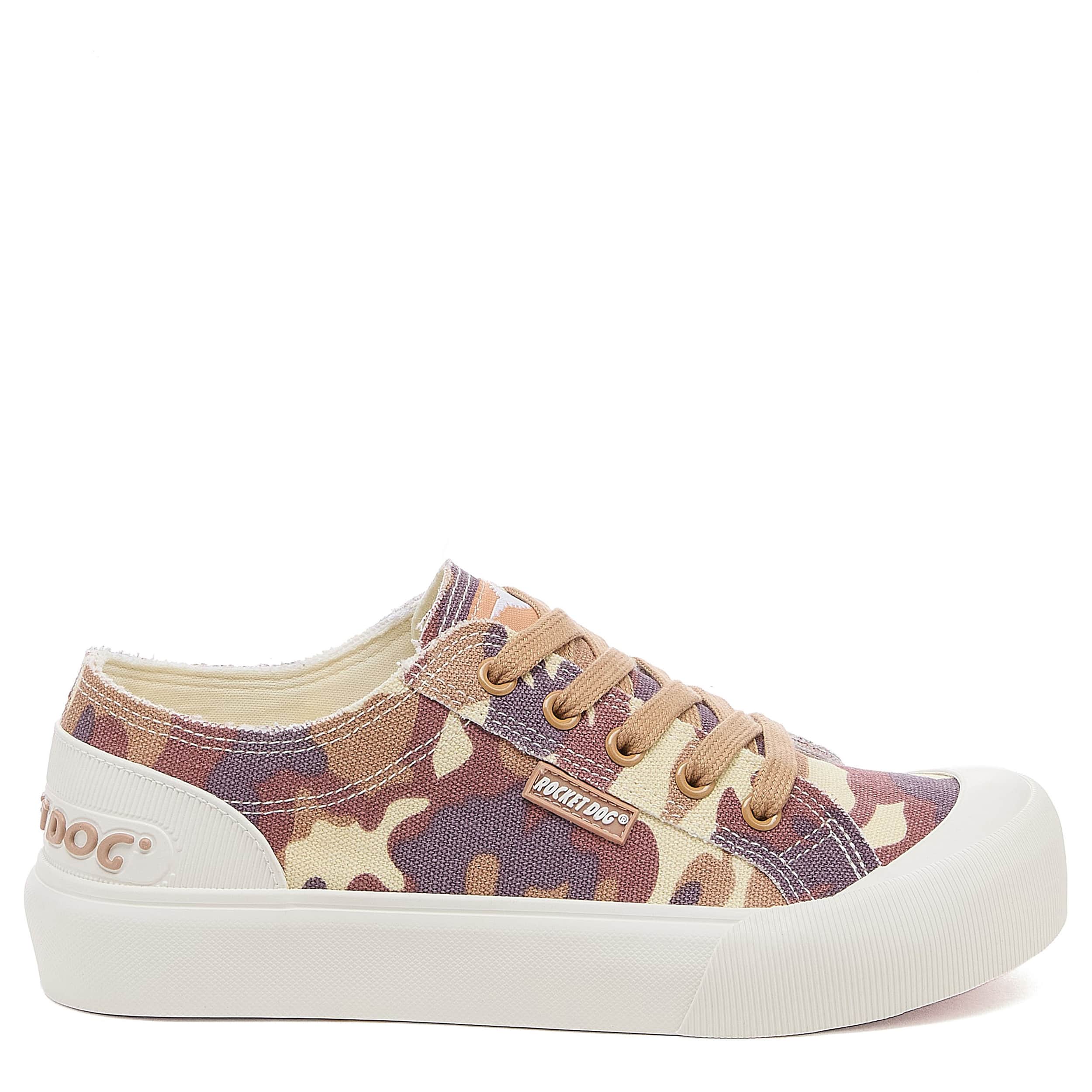 ROCKET DOG-WOMENS JAZZIN PLUS SNEAKER-TAN & MULTICOLOR