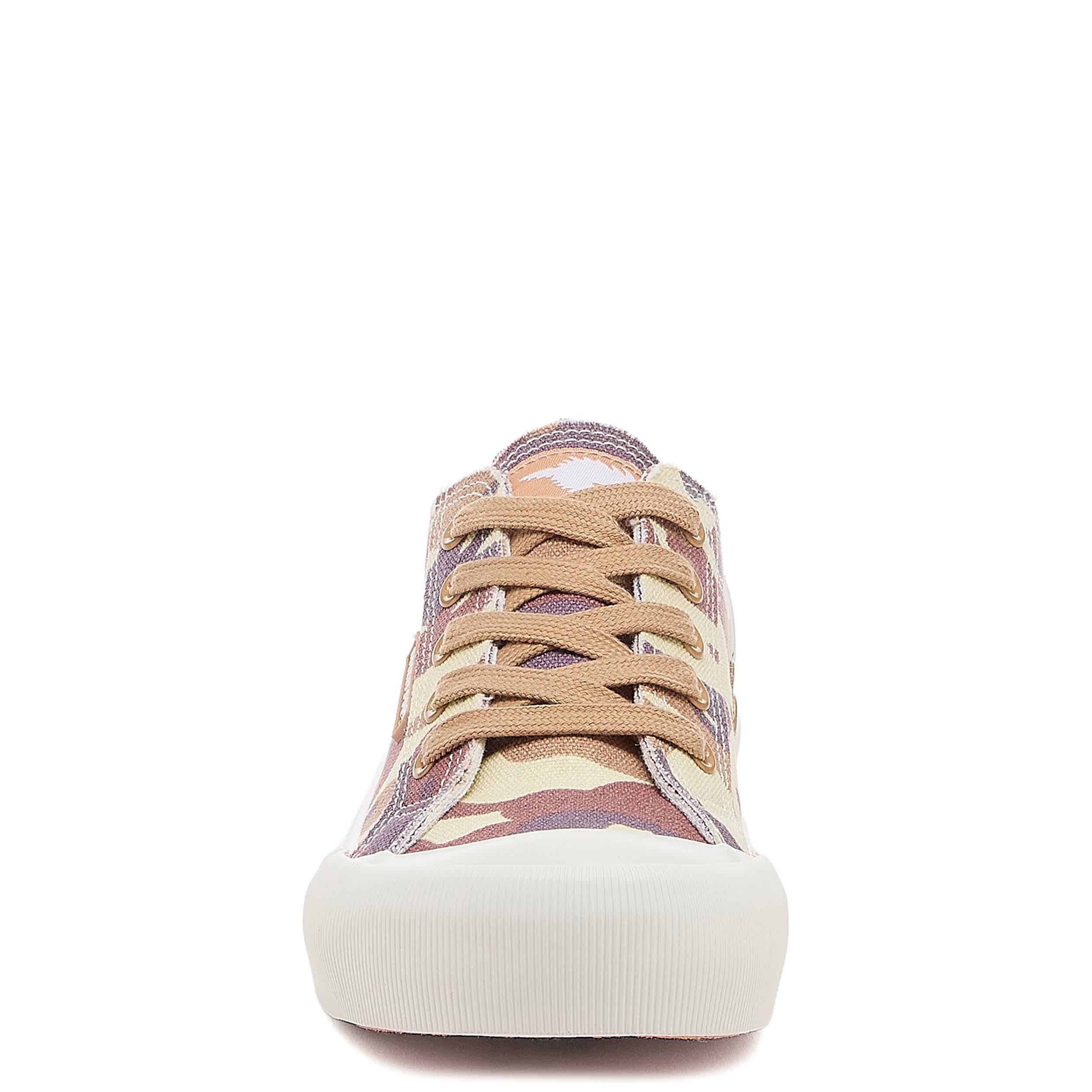 ROCKET DOG-WOMENS JAZZIN PLUS SNEAKER-TAN & MULTICOLOR