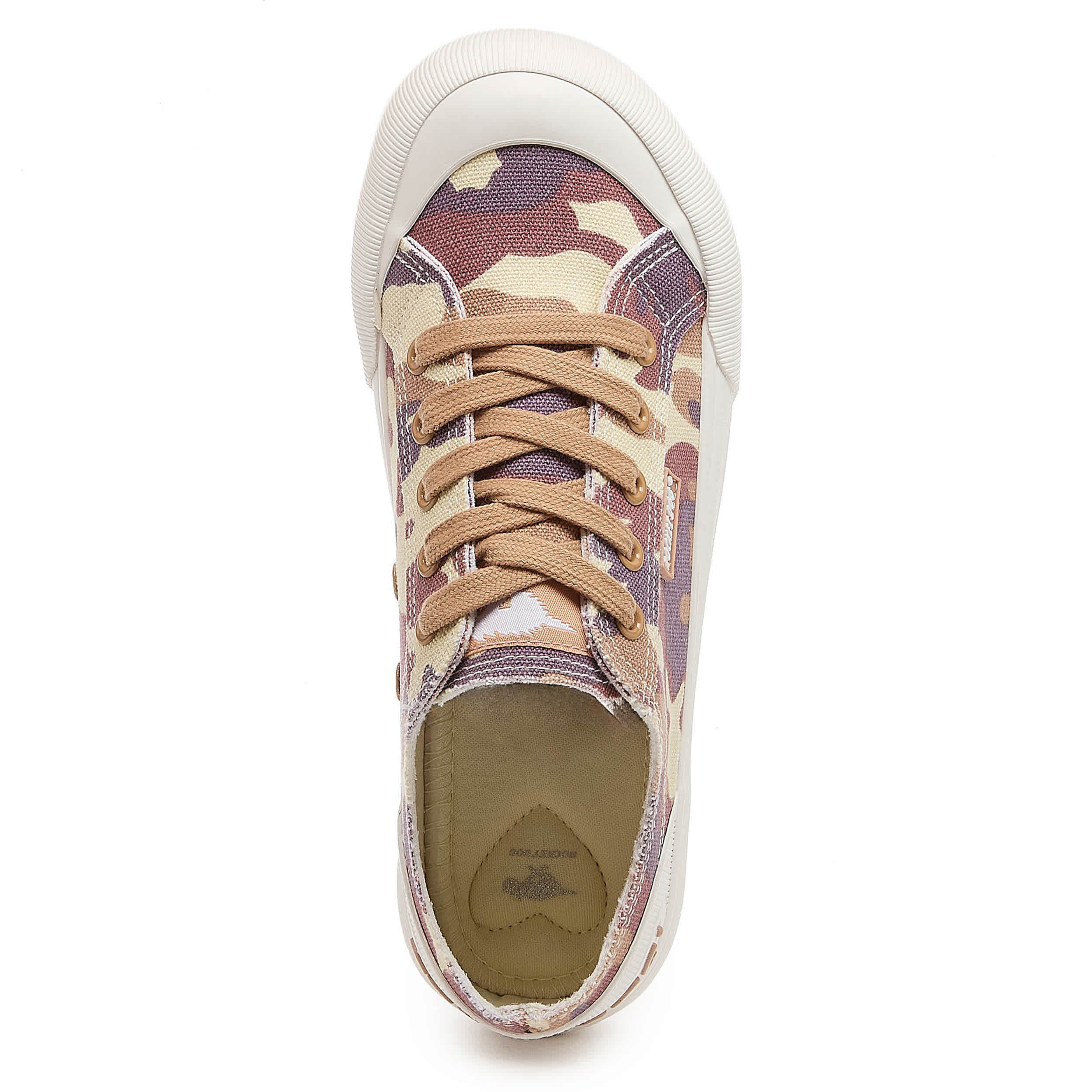 ROCKET DOG-WOMENS JAZZIN PLUS SNEAKER-TAN & MULTICOLOR
