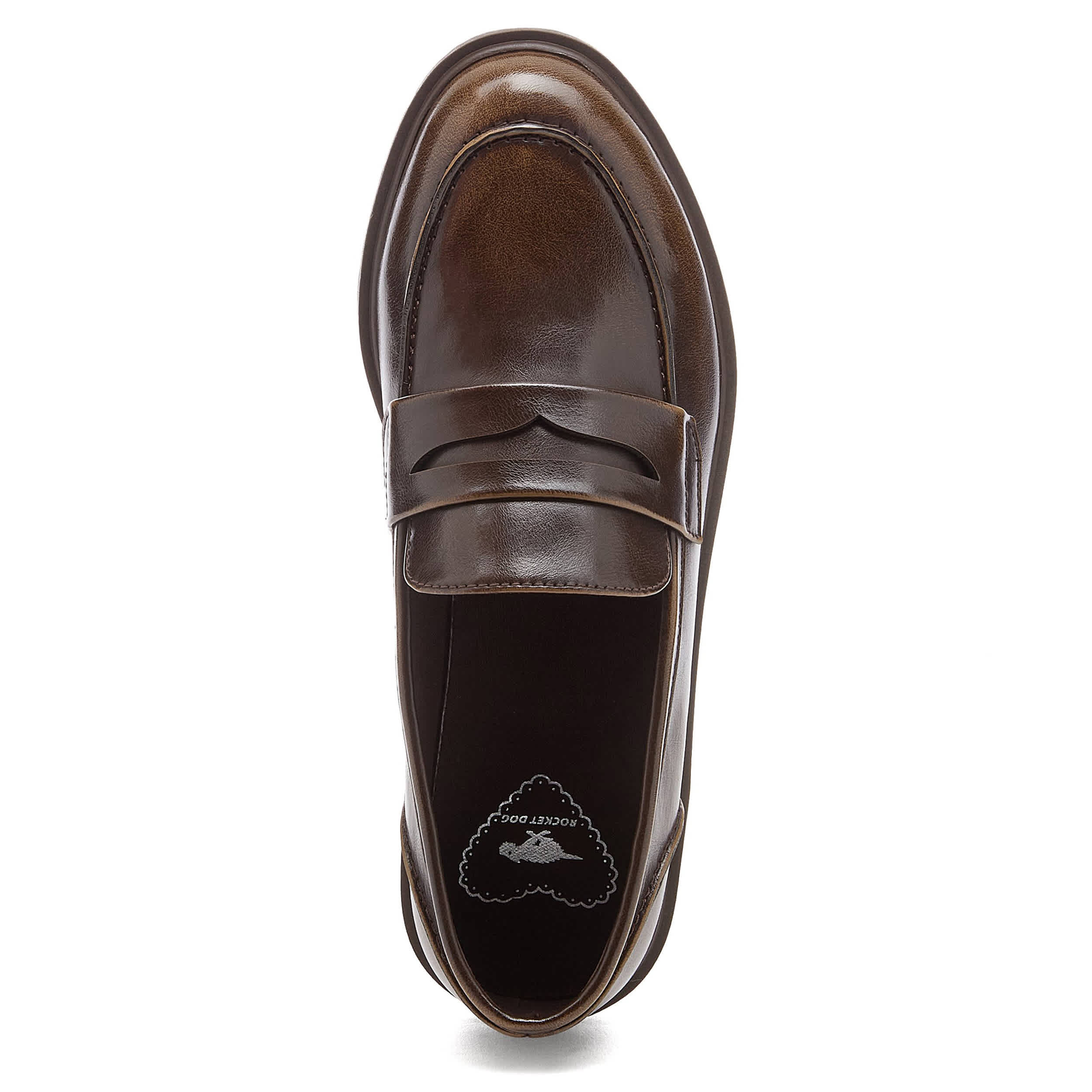 ROCKET DOG-WOMENS GABBY LOAFER-BROWN & 