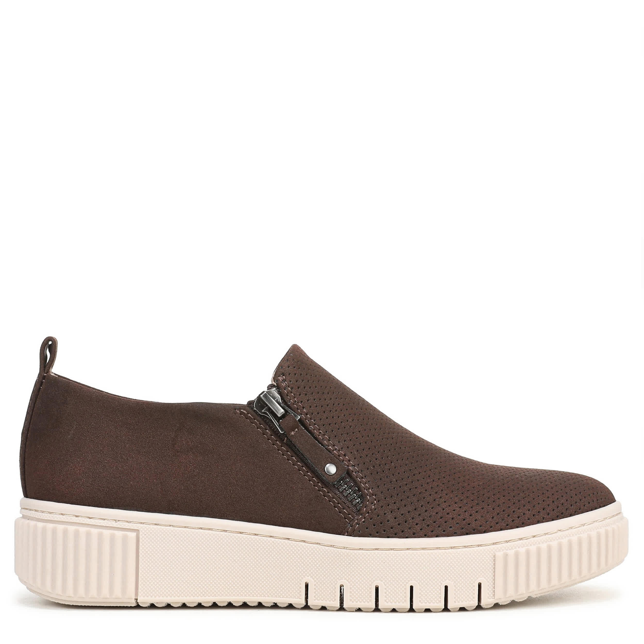 NATURAL SOUL BY NATURALIZER-WOMENS TURNER SLIP ON SNEAKER-BROWN & 