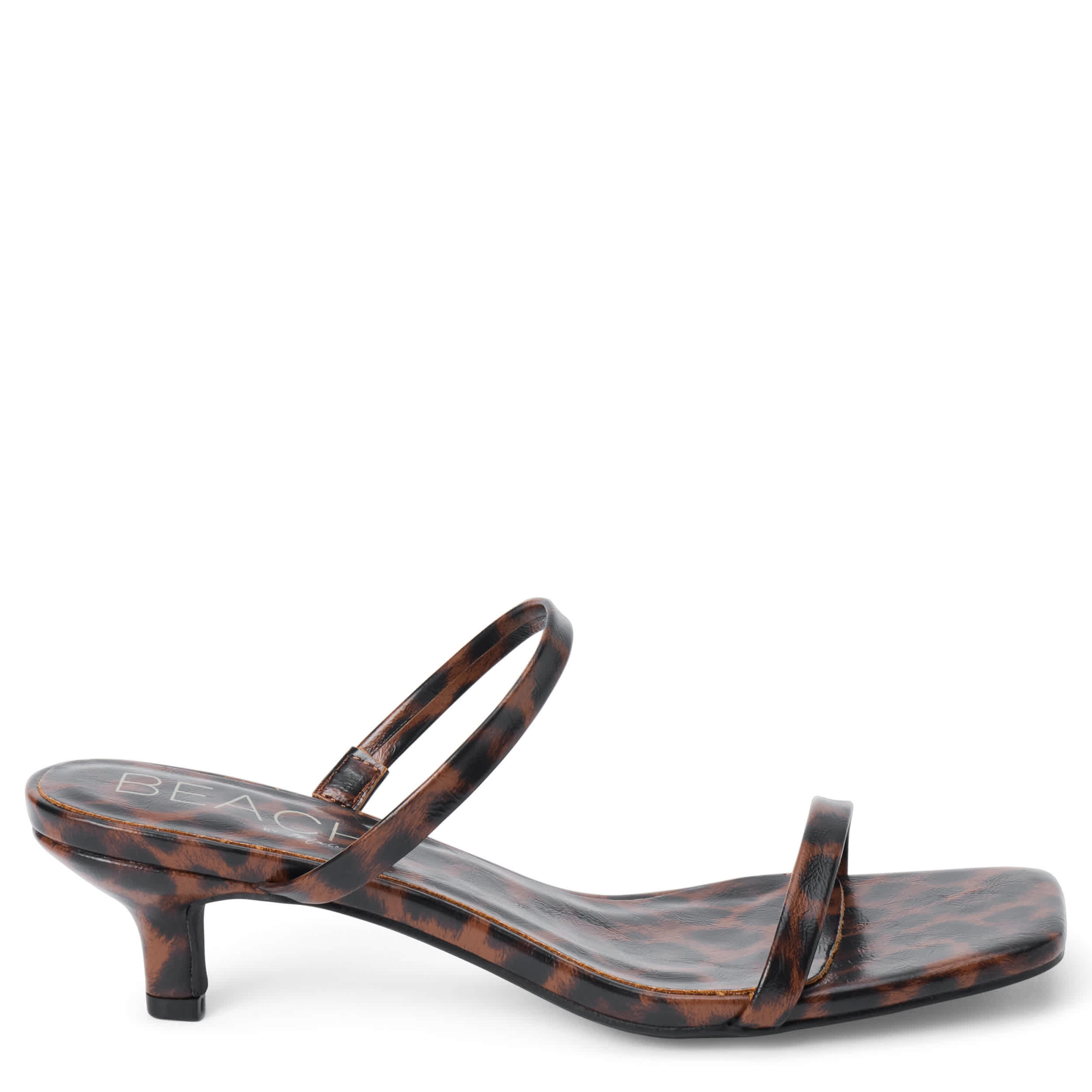 BEACH-WOMENS JEANNE SANDAL-BROWN & LEOPARD