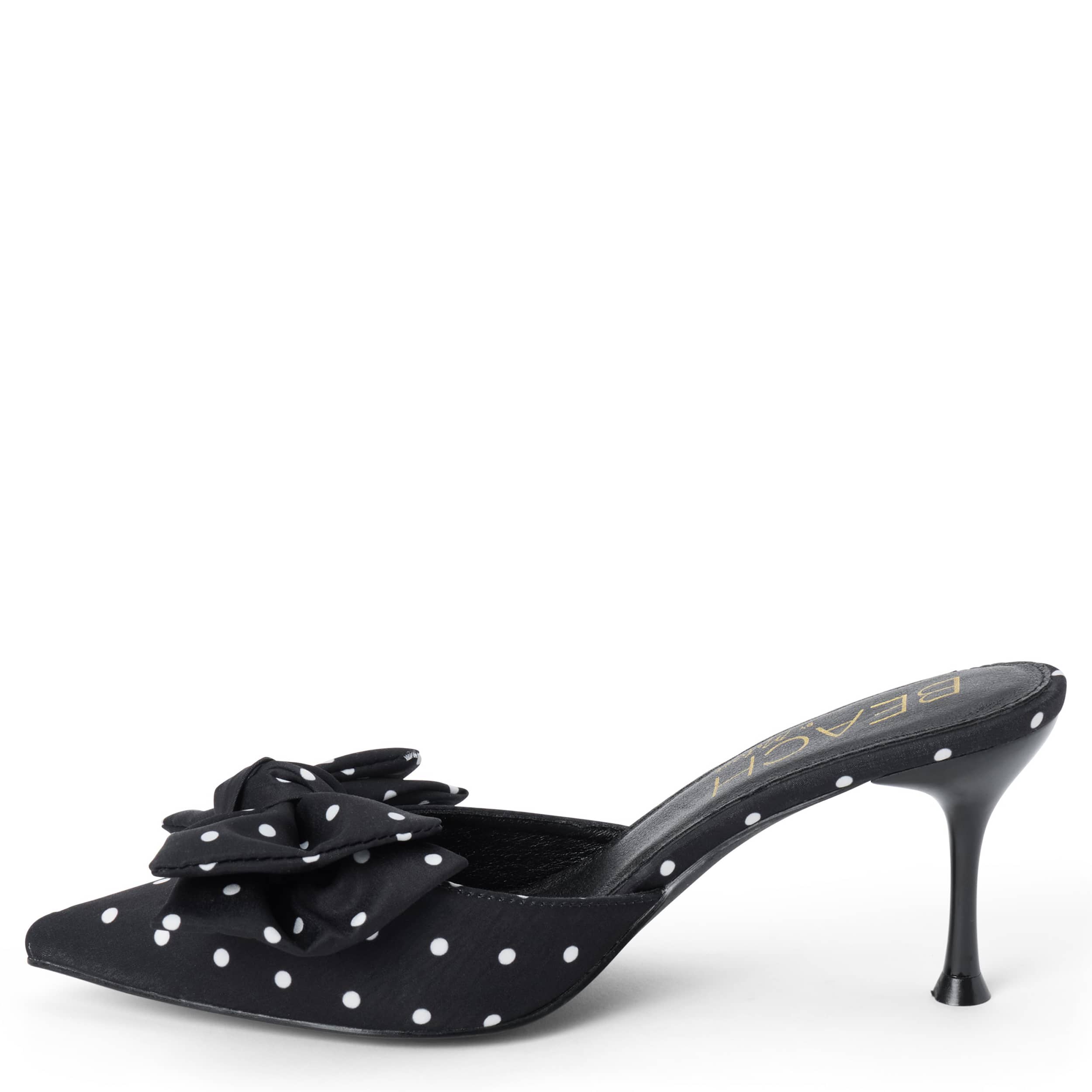 BEACH-WOMENS GOLDIE PUMP-BLACK & WHITE