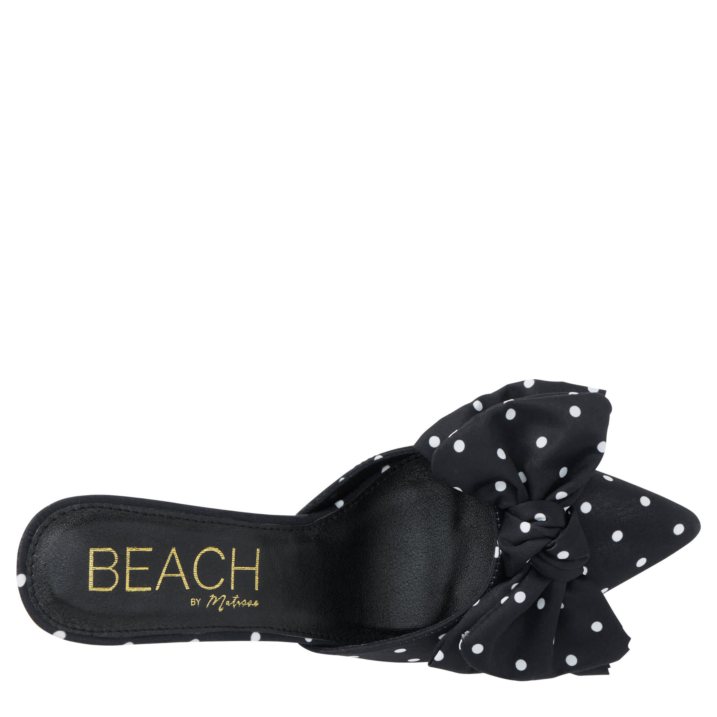 BEACH-WOMENS GOLDIE PUMP-BLACK & WHITE