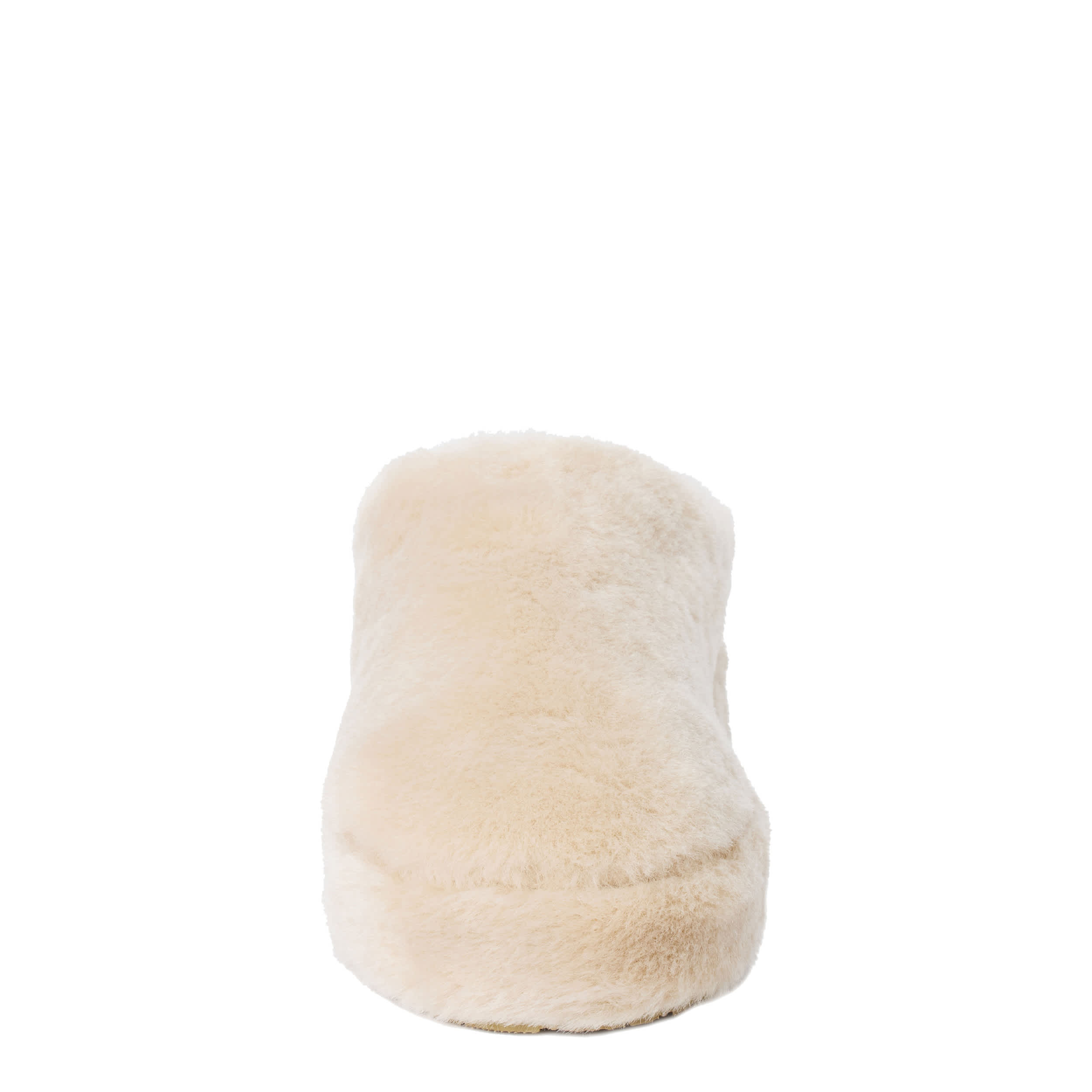 BEACH-WOMENS CLAUDE FAUX FUR SLIPPER-BEIGE & 