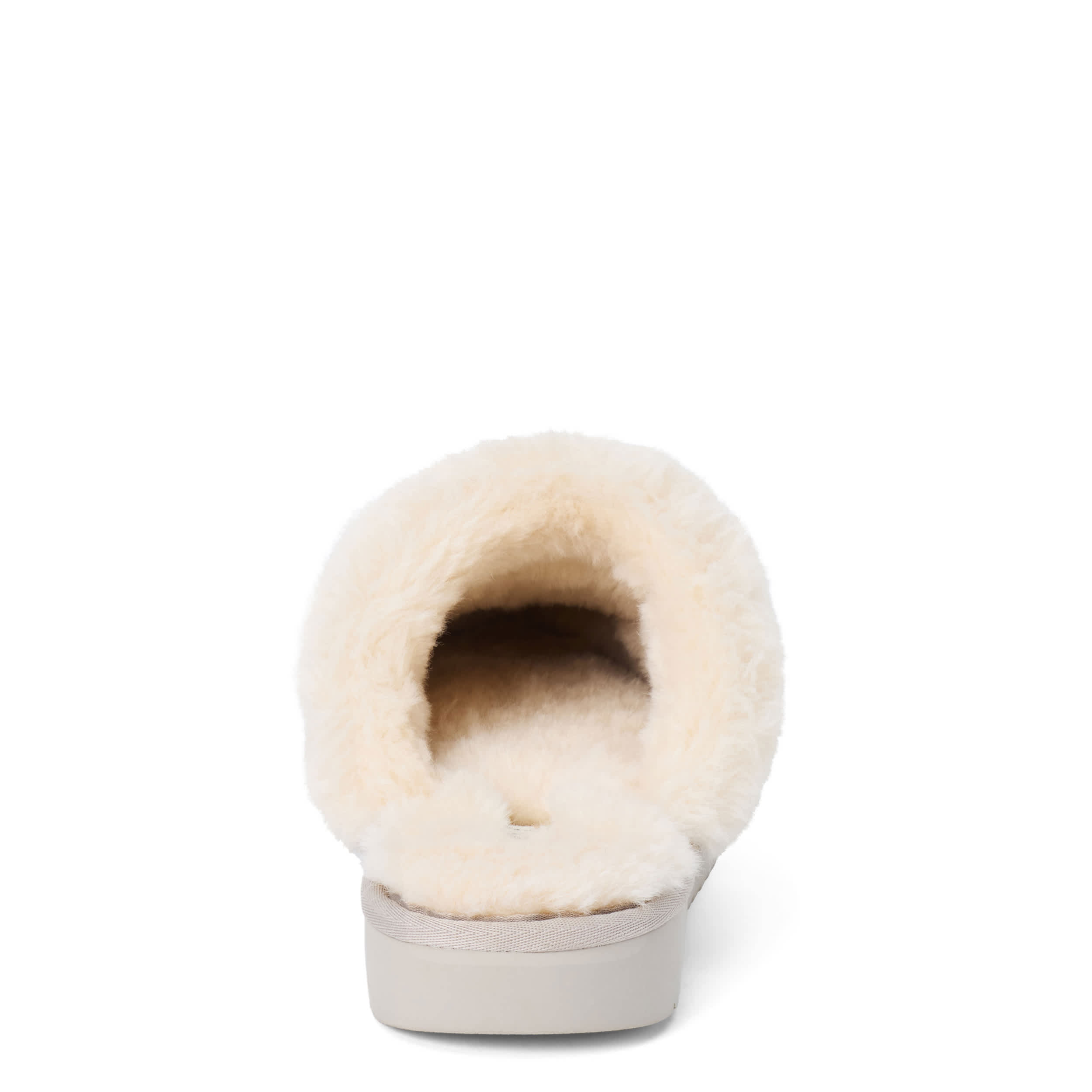 BEACH-WOMENS DAVOS SLIPPER FAUX FUR-GREY & 