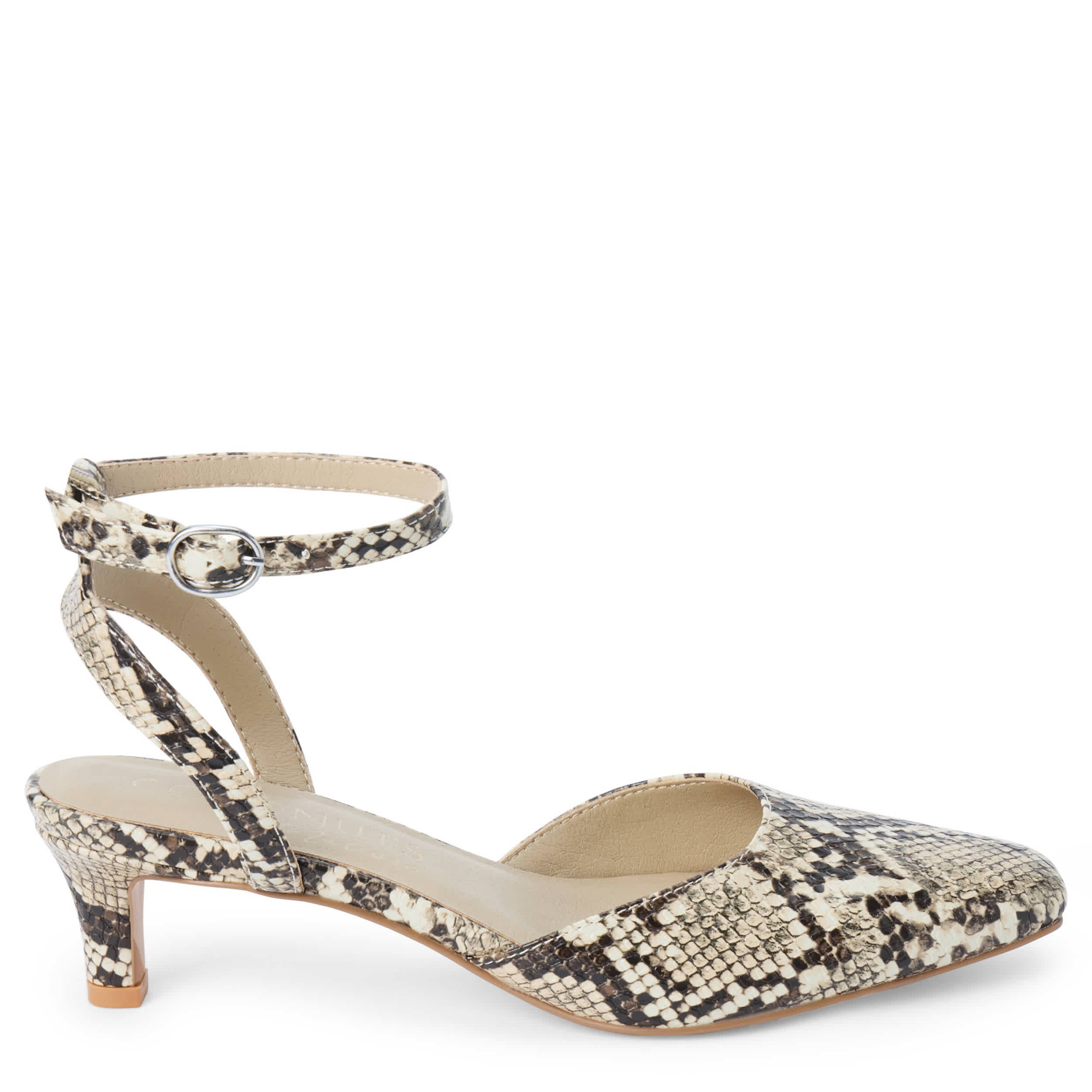 COCONUTS-WOMENS FINN PUMP-NATURAL & SNAKE